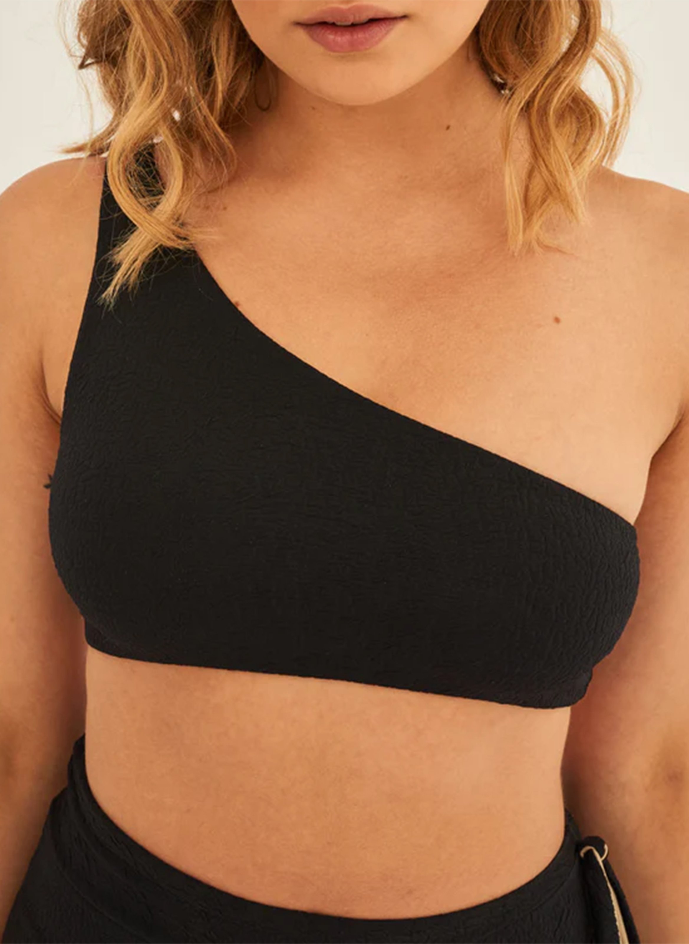 Haut de maillot de bain asymétrique UNDRESS CODE Noir
