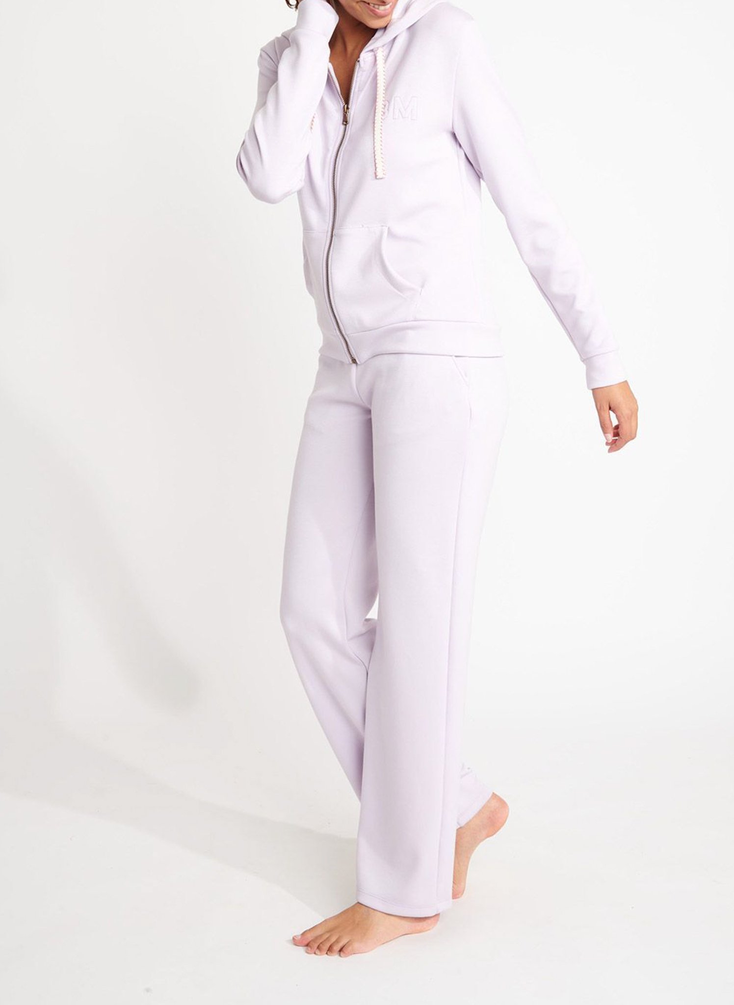 Sweat zippé à capuche BANANA MOON Violet