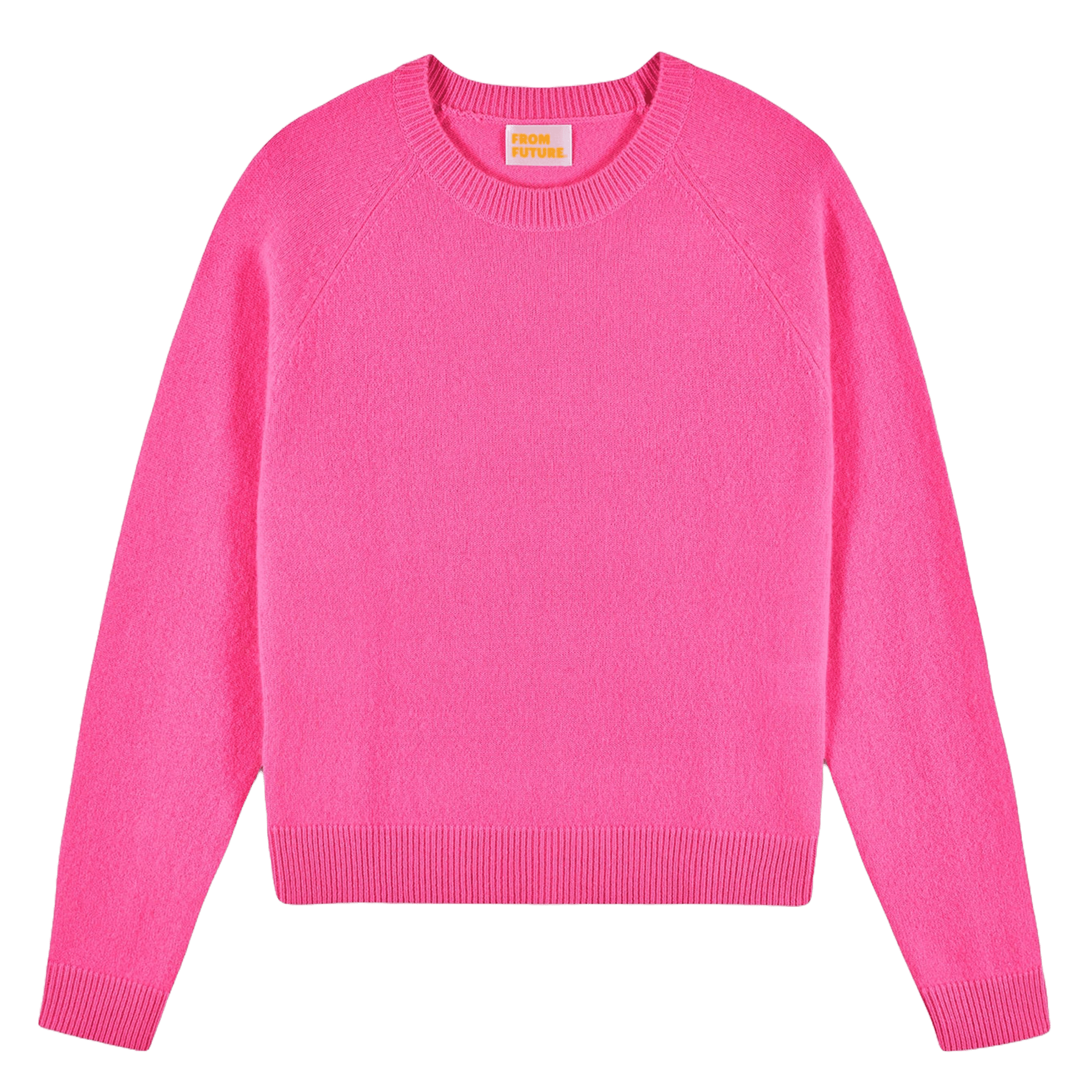 Kasjmier trui met opstaande kraag FROM FUTURE Roze