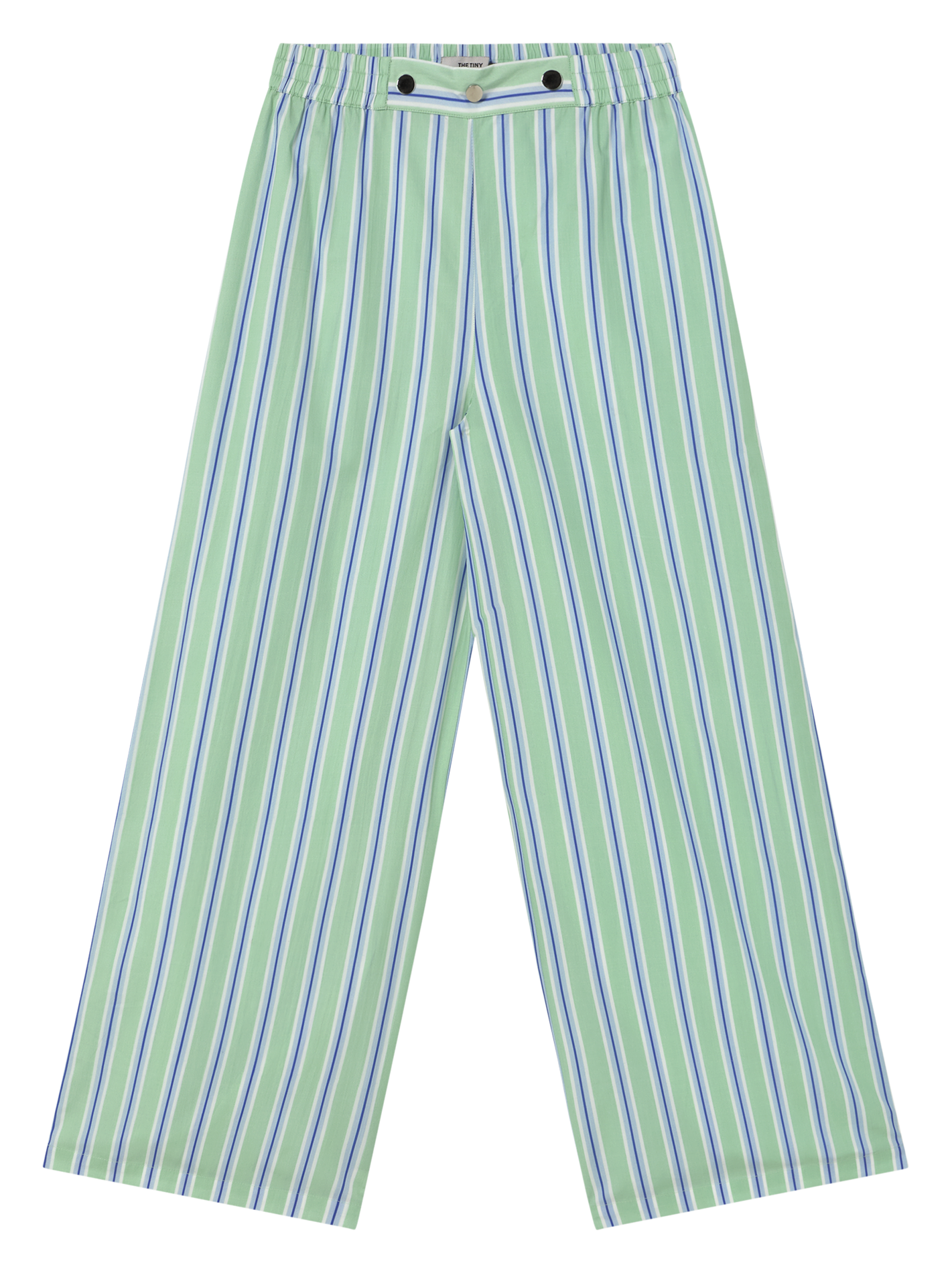 Pantalon large en coton rayé THE TINY BIG SISTER Vert
