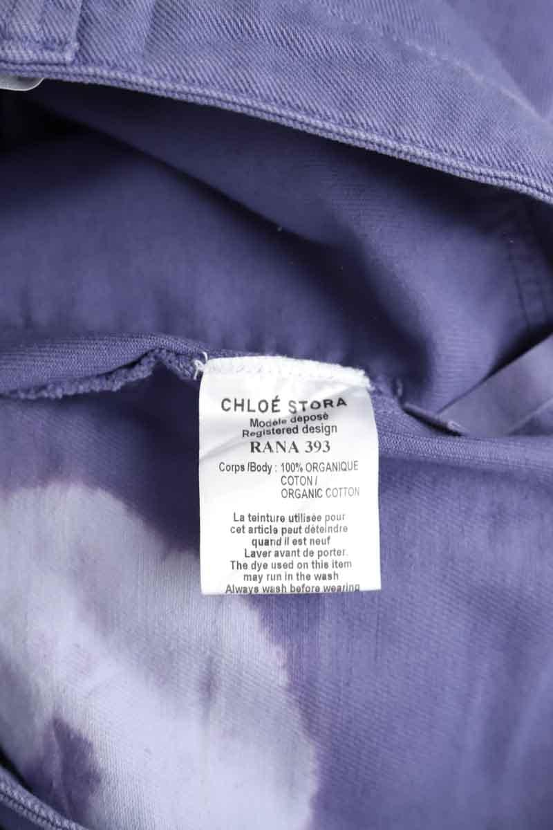 Cotton straight jeans CHLOE STORA - SECONDE MAIN Blue