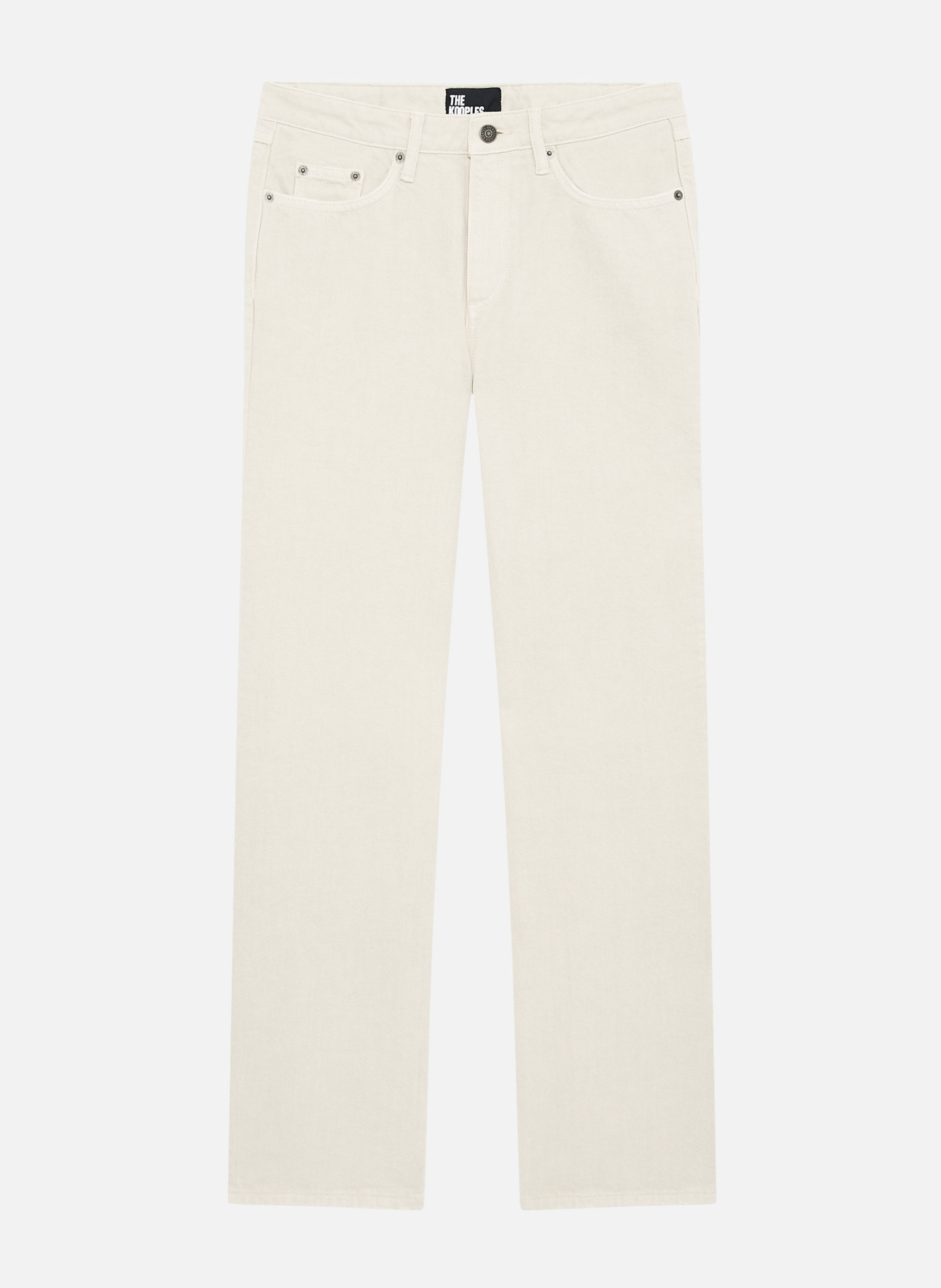 - Straight-leg jeans
- 5 pockets
- Straight cut
- Faded effect THE KOOPLES Beige