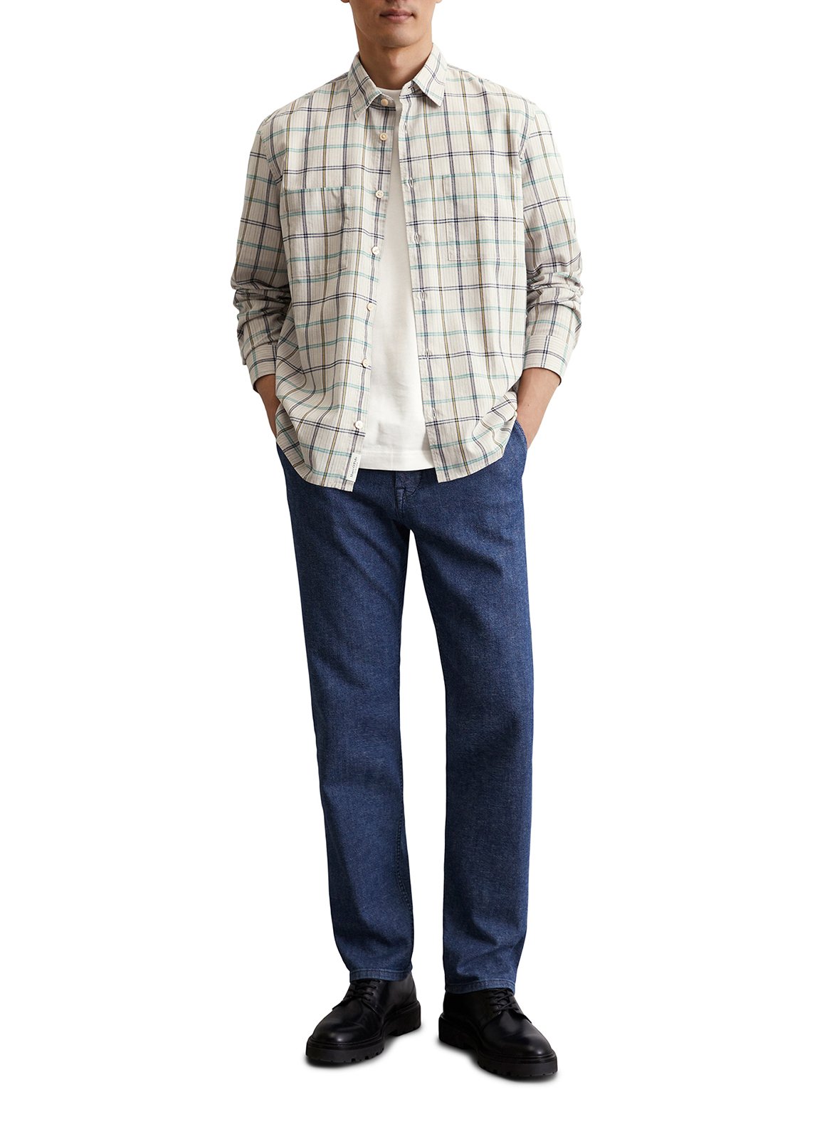 Chemise col classique en coton MARC O'POLO Multicolore