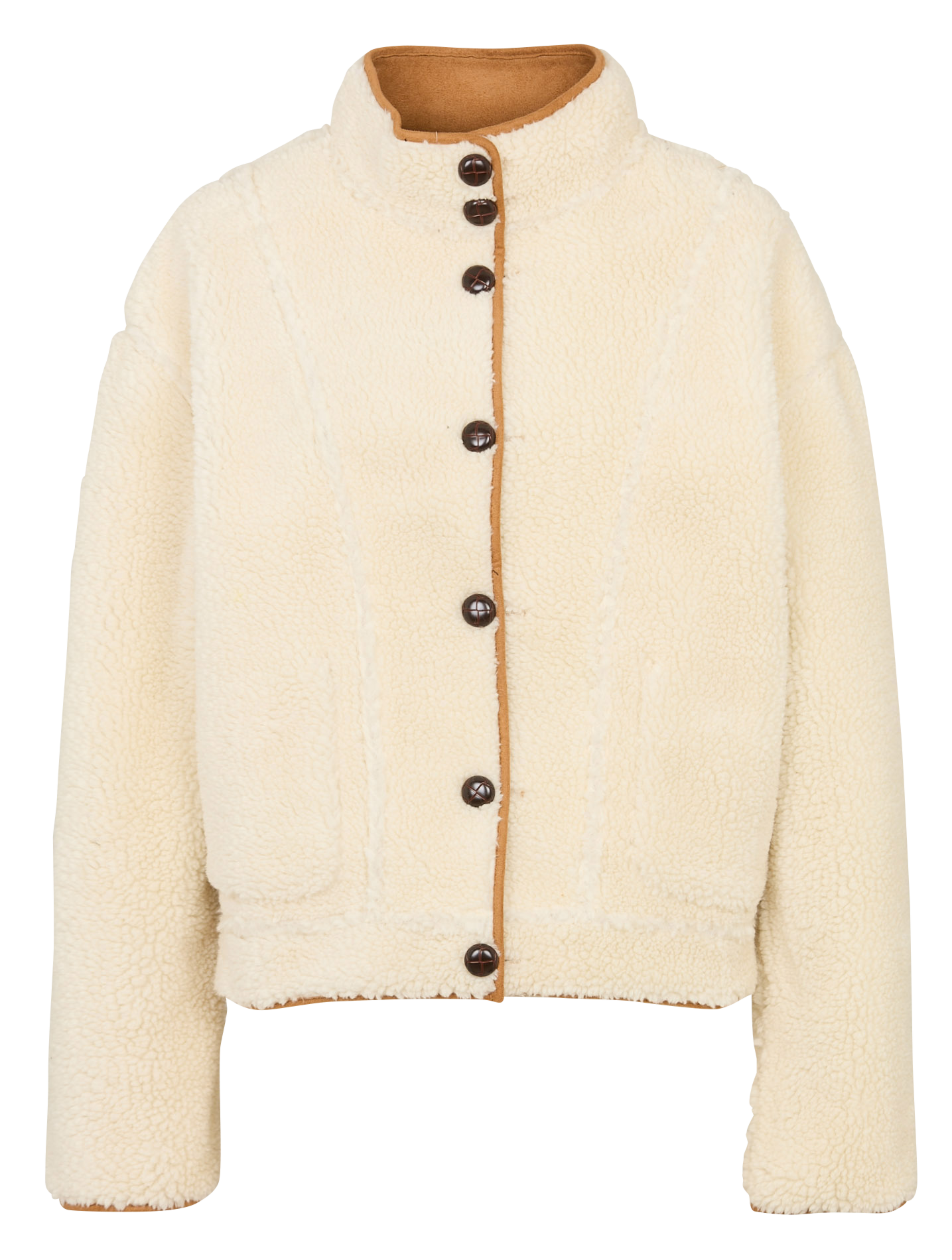 Manteau court col montant LA PETITE ETOILE Marron