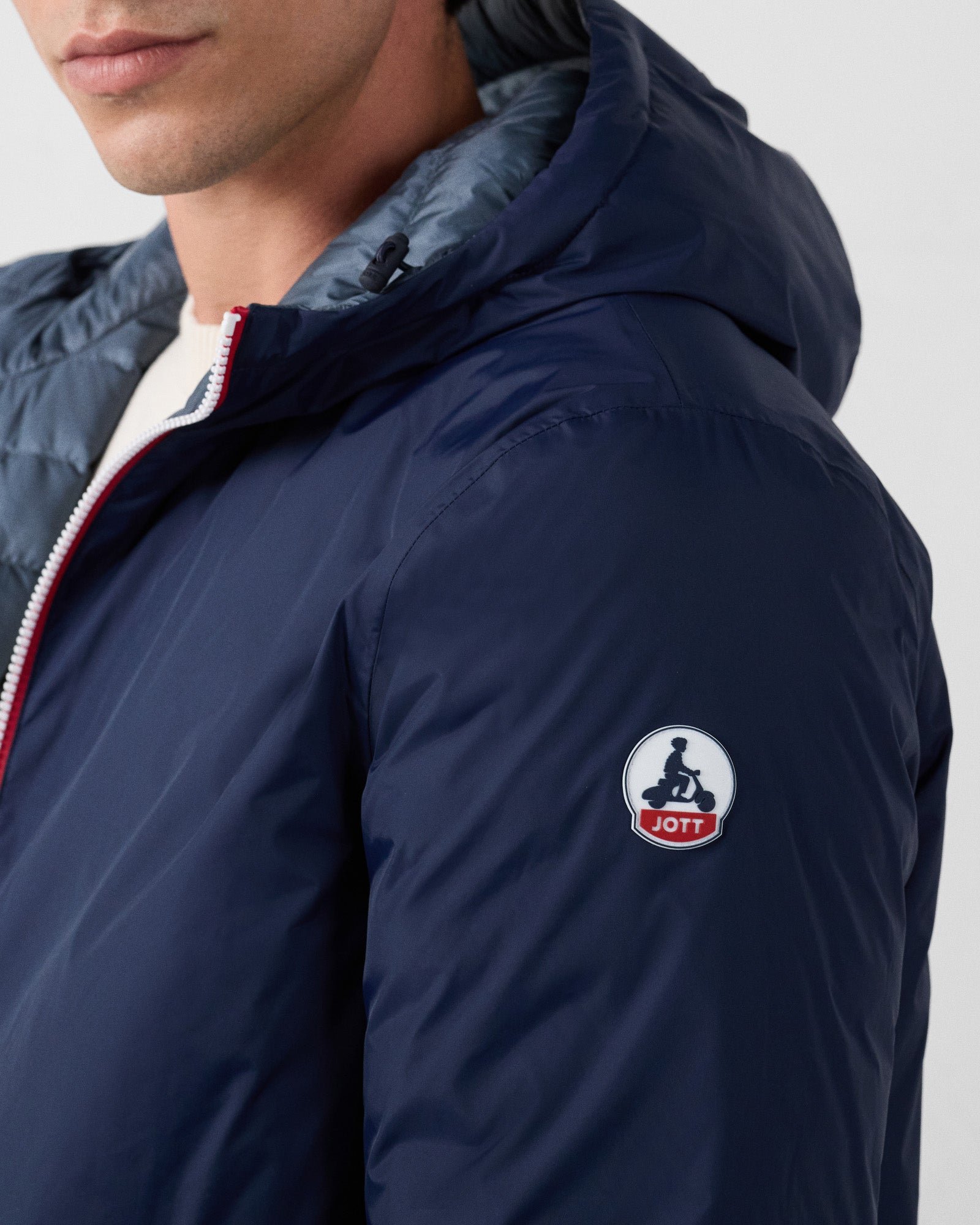 Reversible long jacket navy/bluestone Assen JOTT Blue