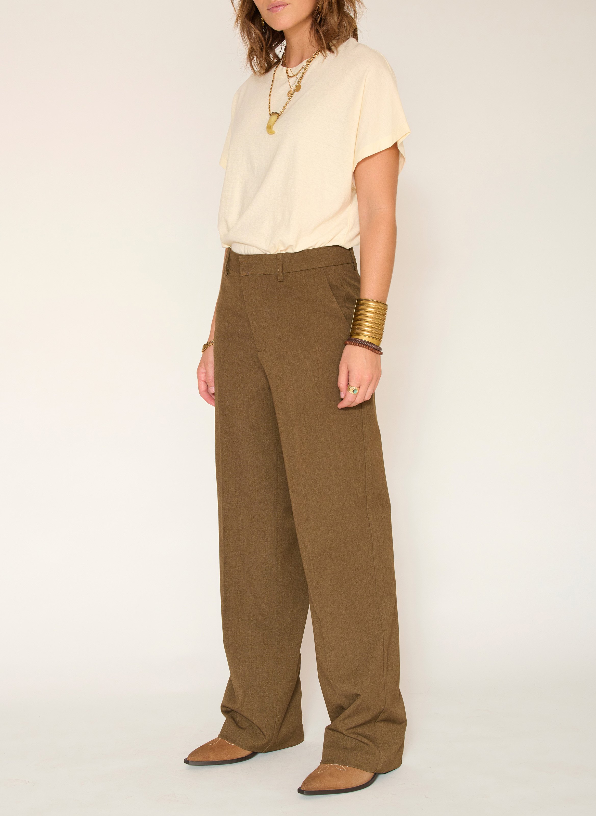 Wide trousers MKT Khaki