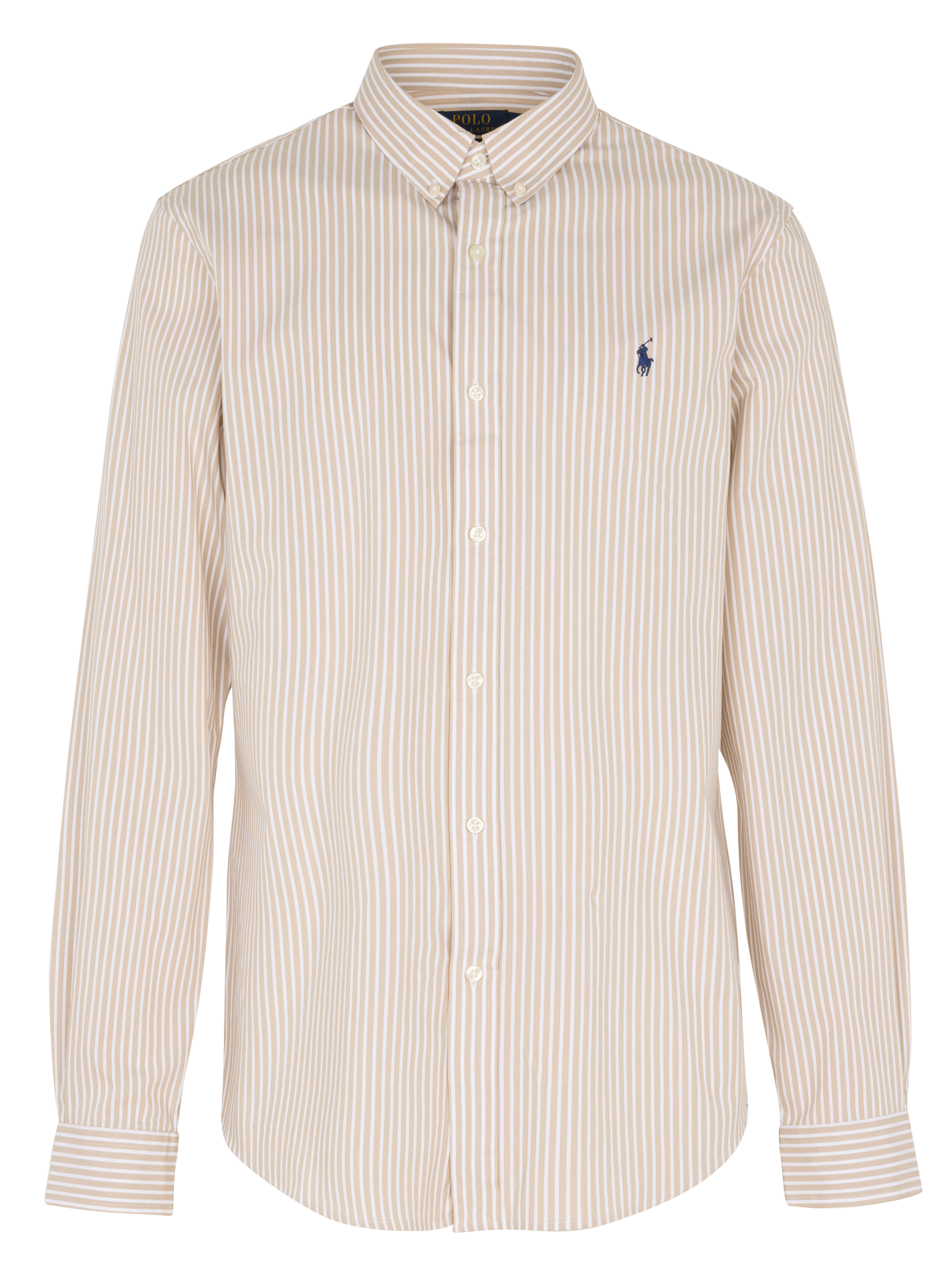 Chemise col américain slim-fit en coton stretch POLO RALPH LAUREN Beige