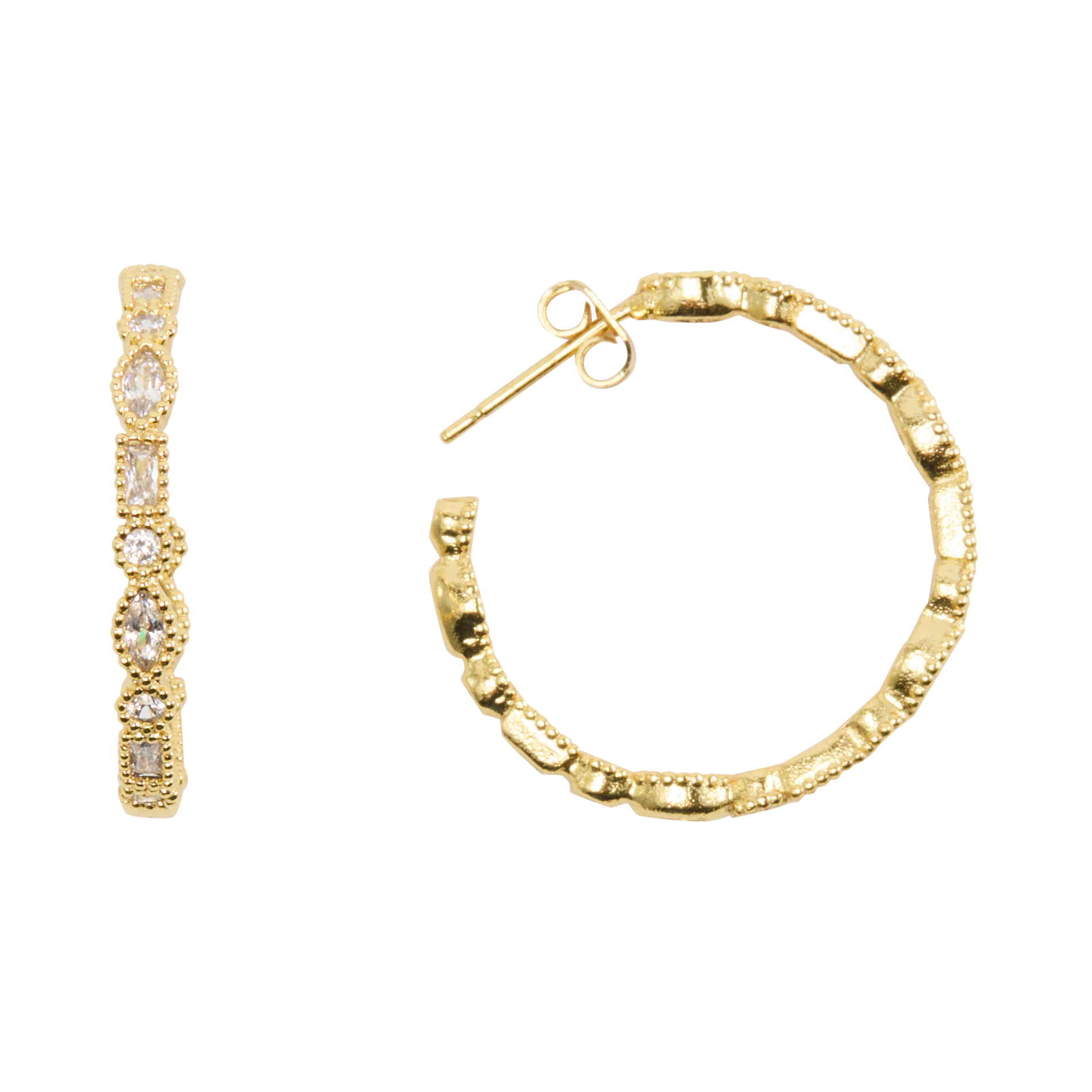 Messing creolen MAJE Goudkleurig