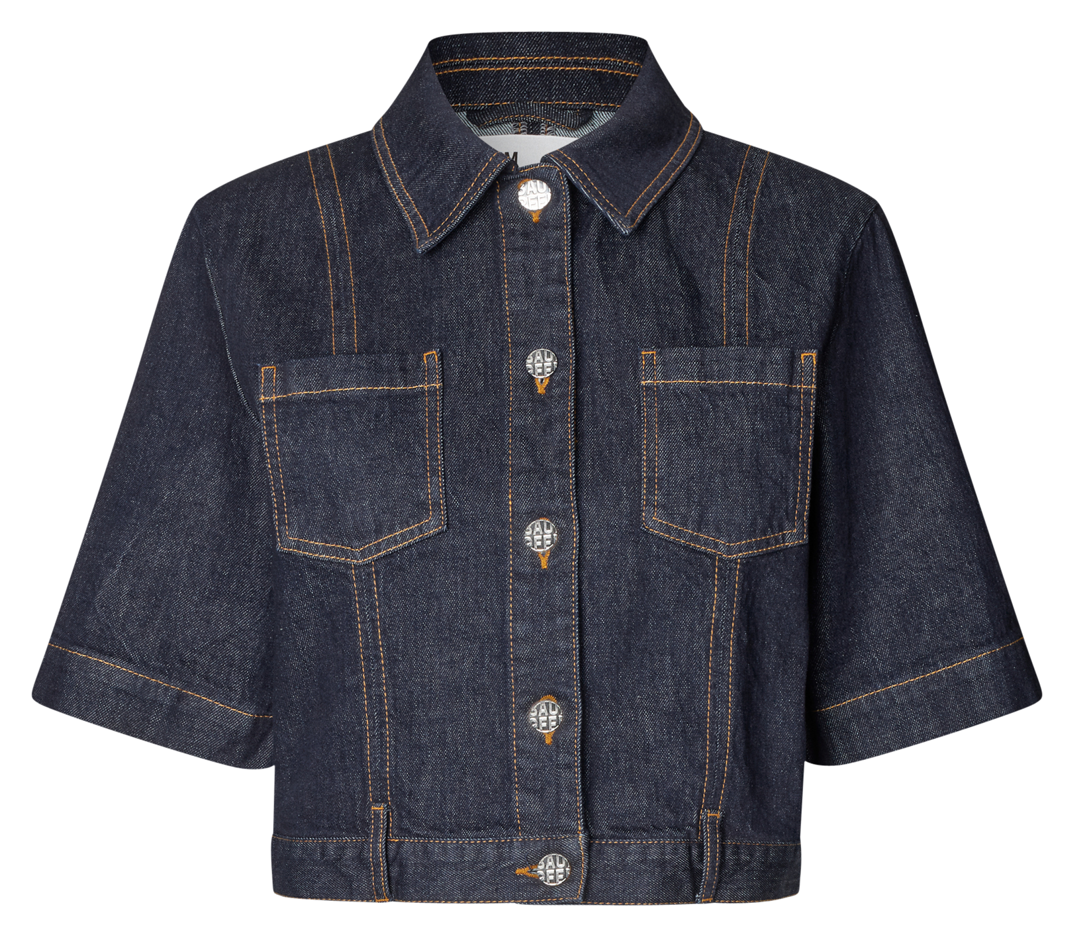 Chemise droite col classique en coton bio mélangé BAUM UND PFERDGARTEN Bleu