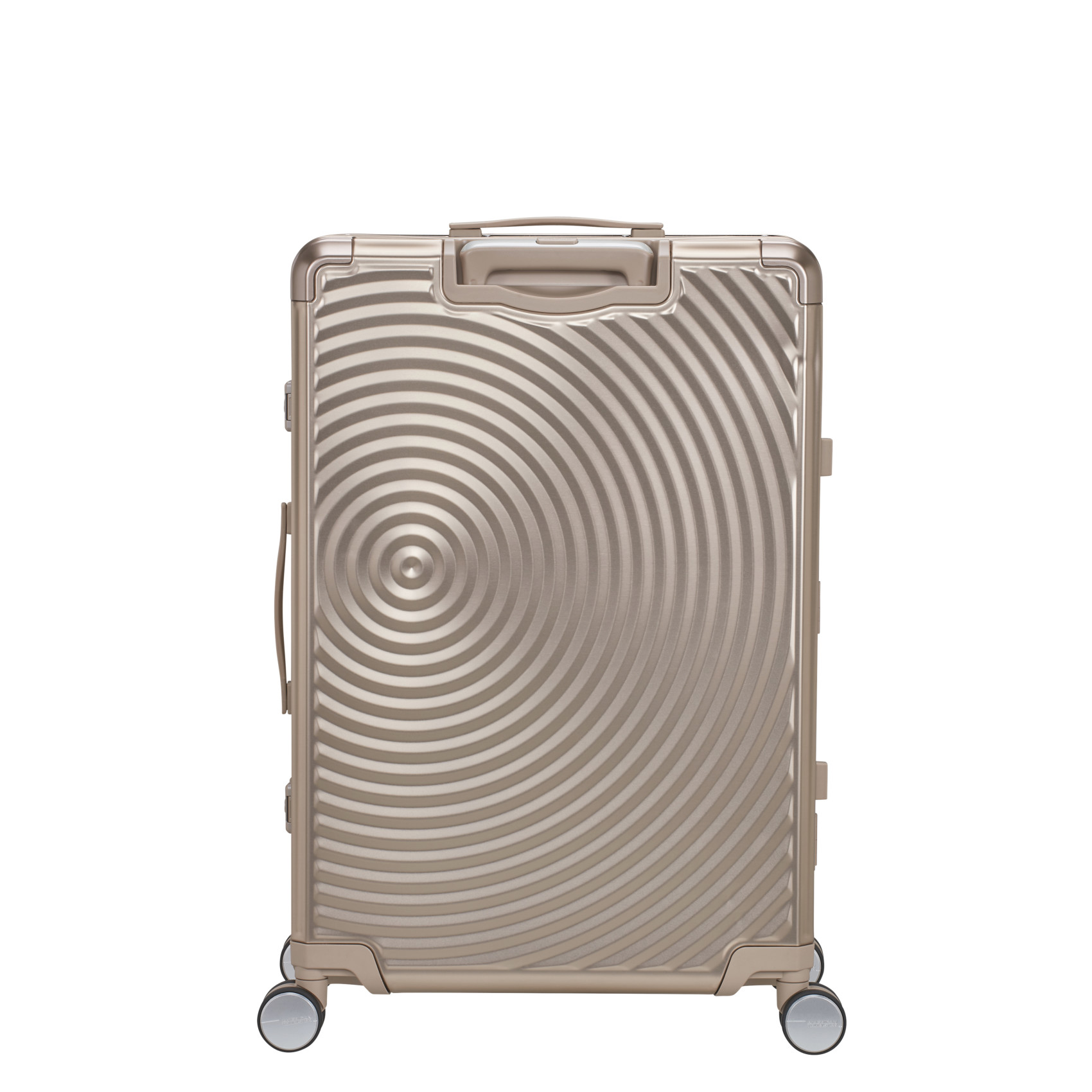 Aluminum suitcase with 4 wheels size L AMERICAN TOURISTER Golden