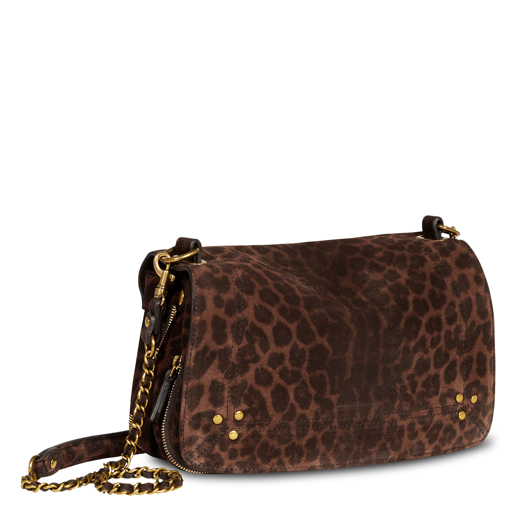 Leopard print crossbody bag in mixed leather JEROME DREYFUSS Multicolored
