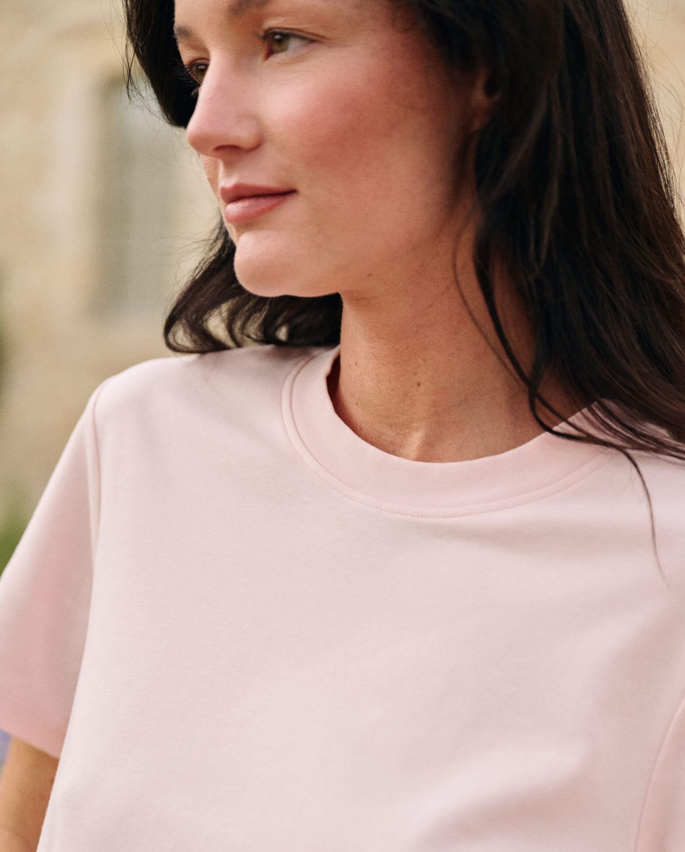 Women's organic cotton T-shirt, pink ANGARDE Pink