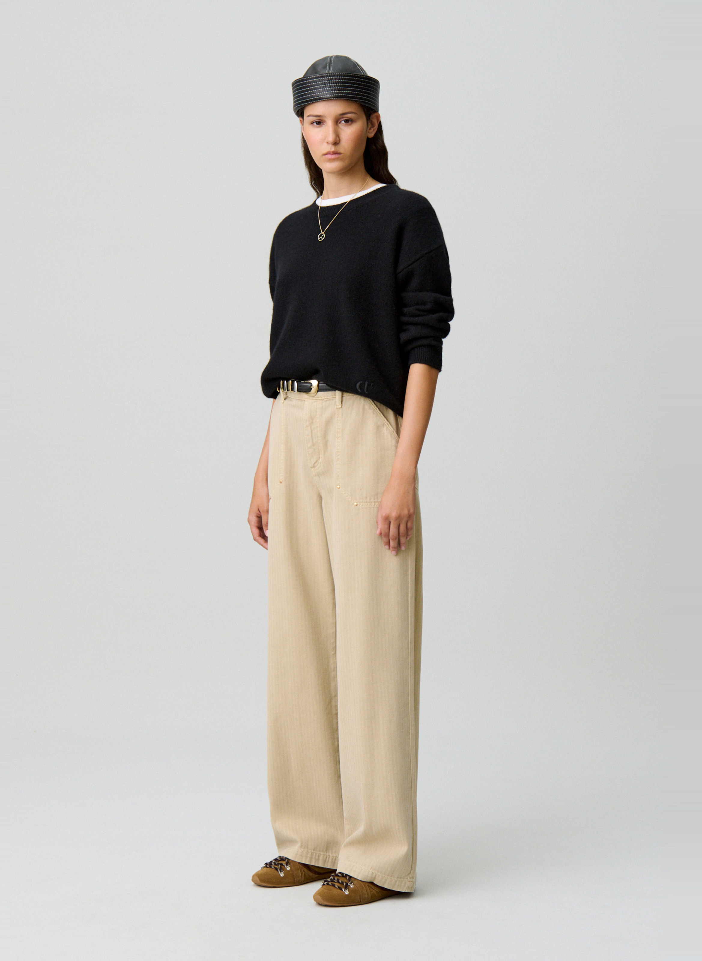 Pull col rond en cachemire CLAUDIE PIERLOT Noir