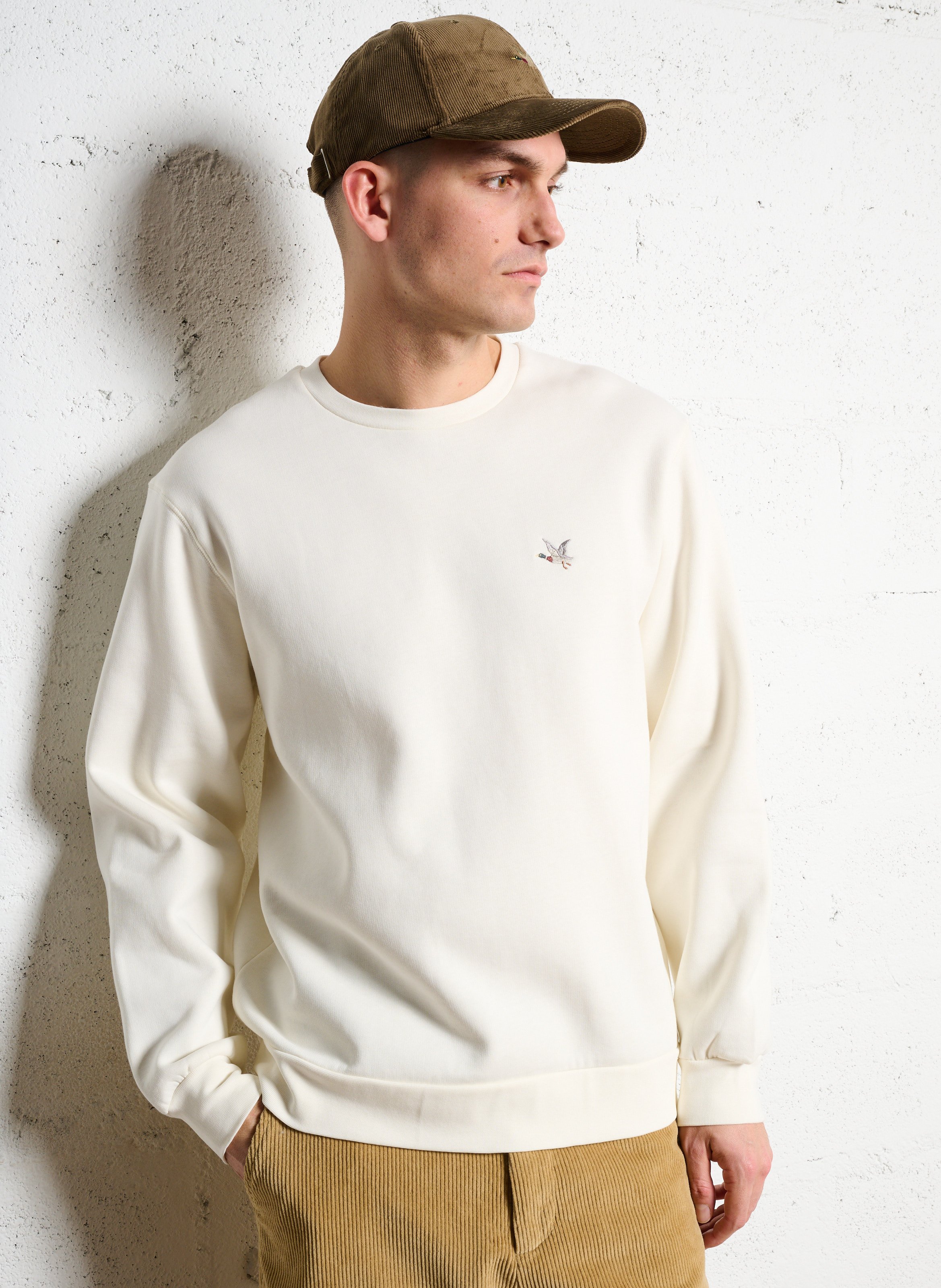 Sweat oversize col rond en coton mélangé CHEVIGNON