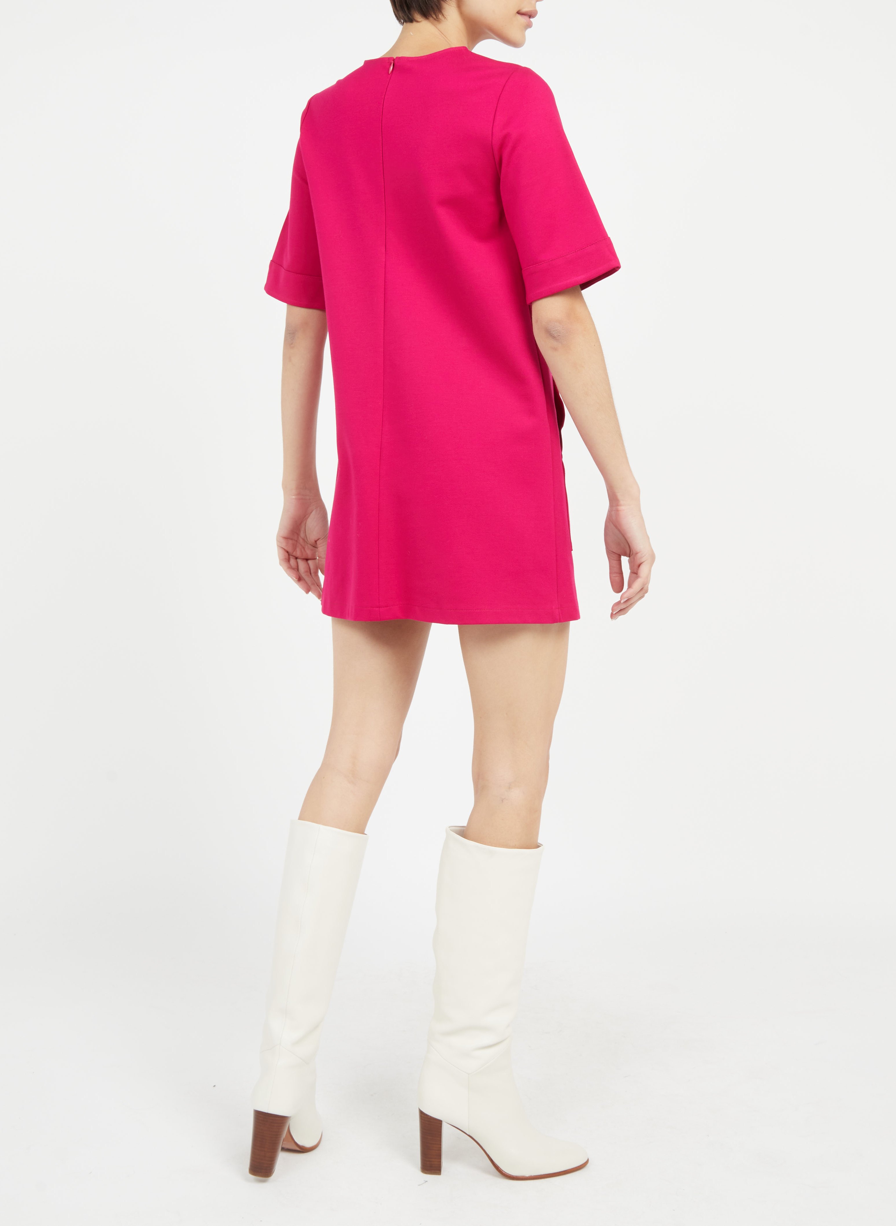 Short round-neck dress IMPERIAL Purple