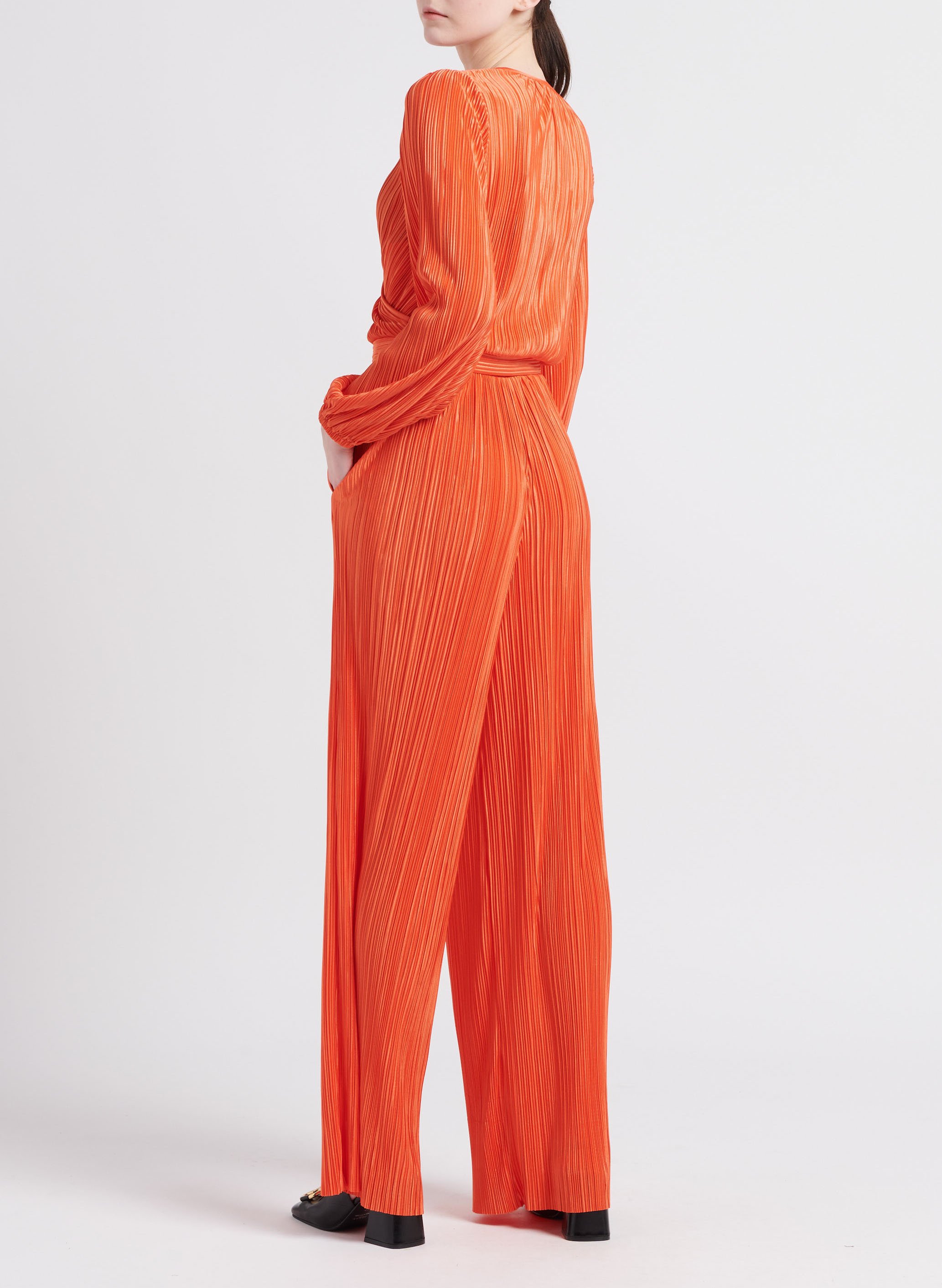 Short top with long sleeves MAX&Co. Orange