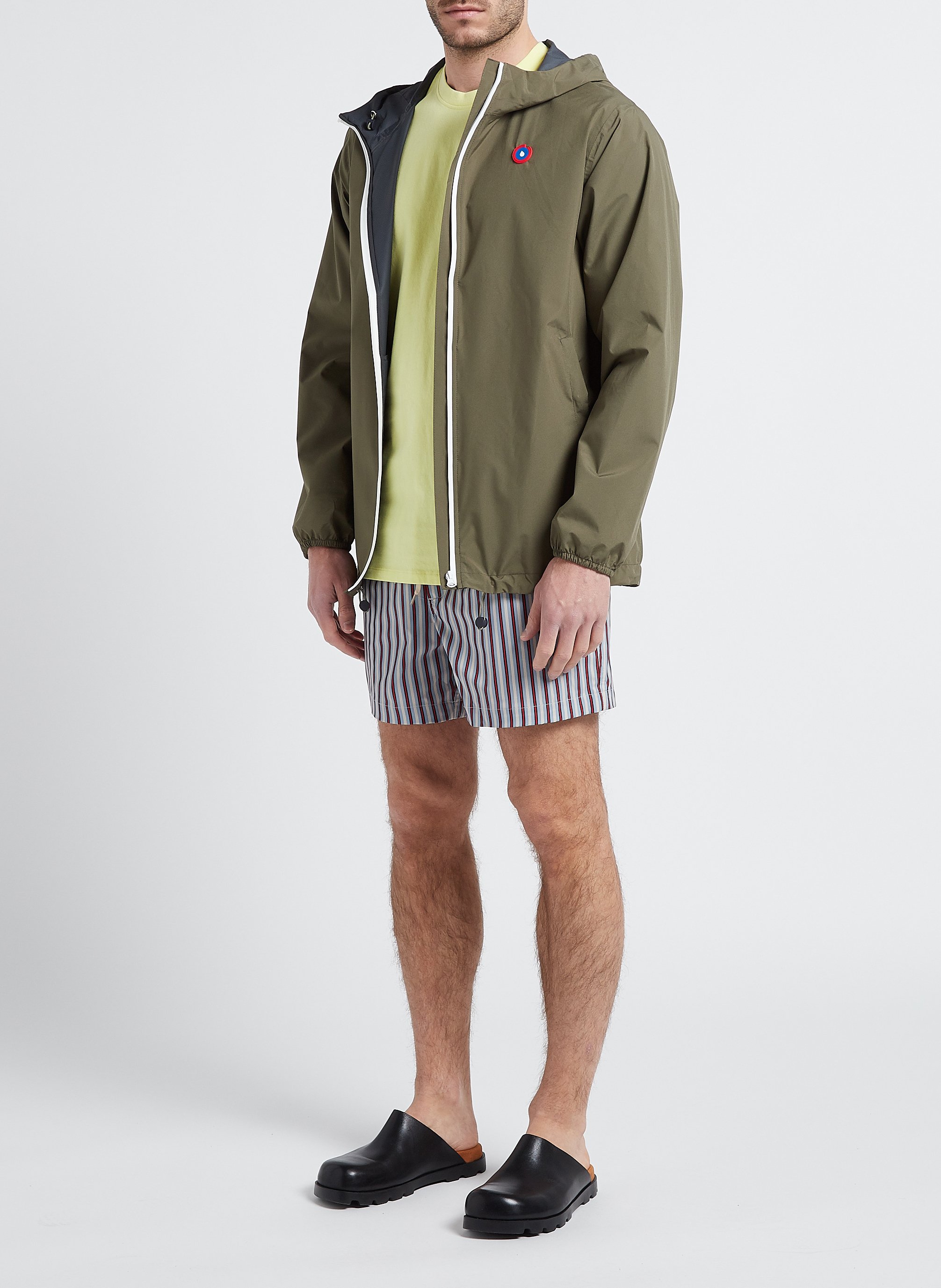 Kurze Regenjacke mit Kapuze FLOTTE Grun