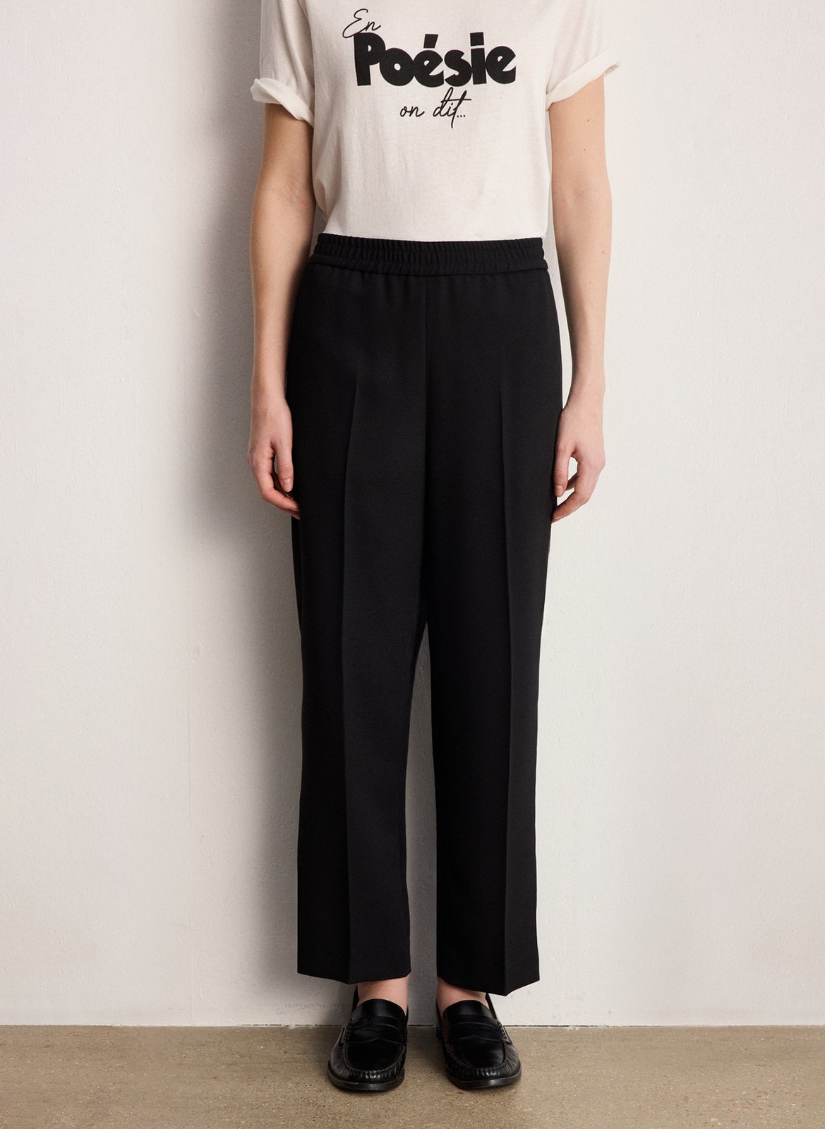 Bundfaltenhose PABLO Schwarz