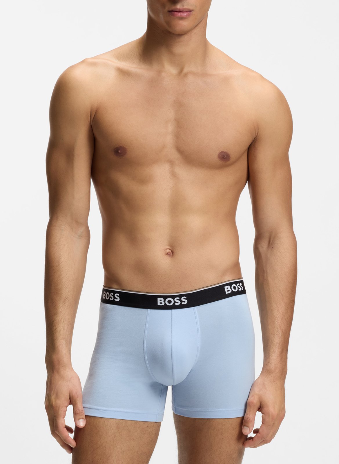 Pack of three cotton-blend boxers BOSS Blue