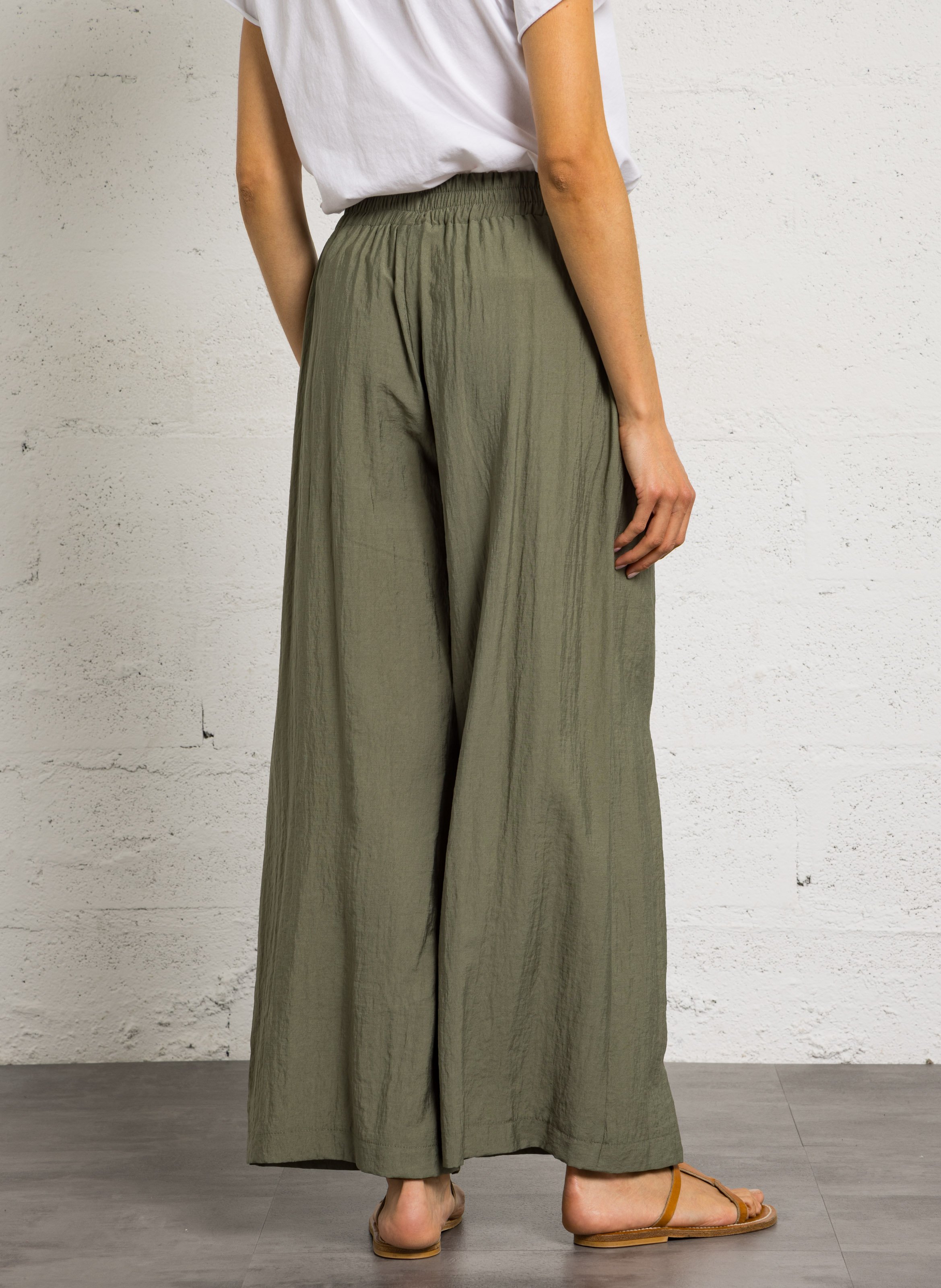 Pantalon large PLEASE Vert