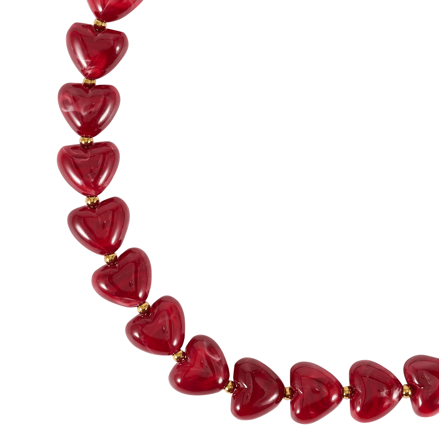 Resin necklace AU PRINTEMPS PARIS Red