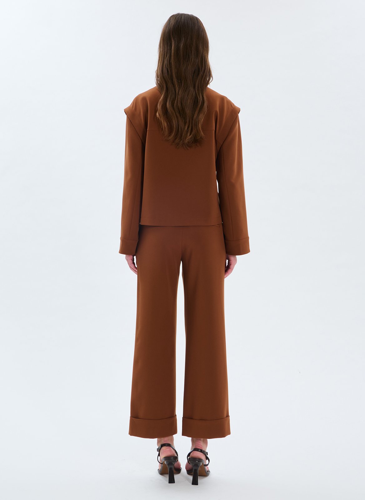 Veste col montant  ZAPA Marron