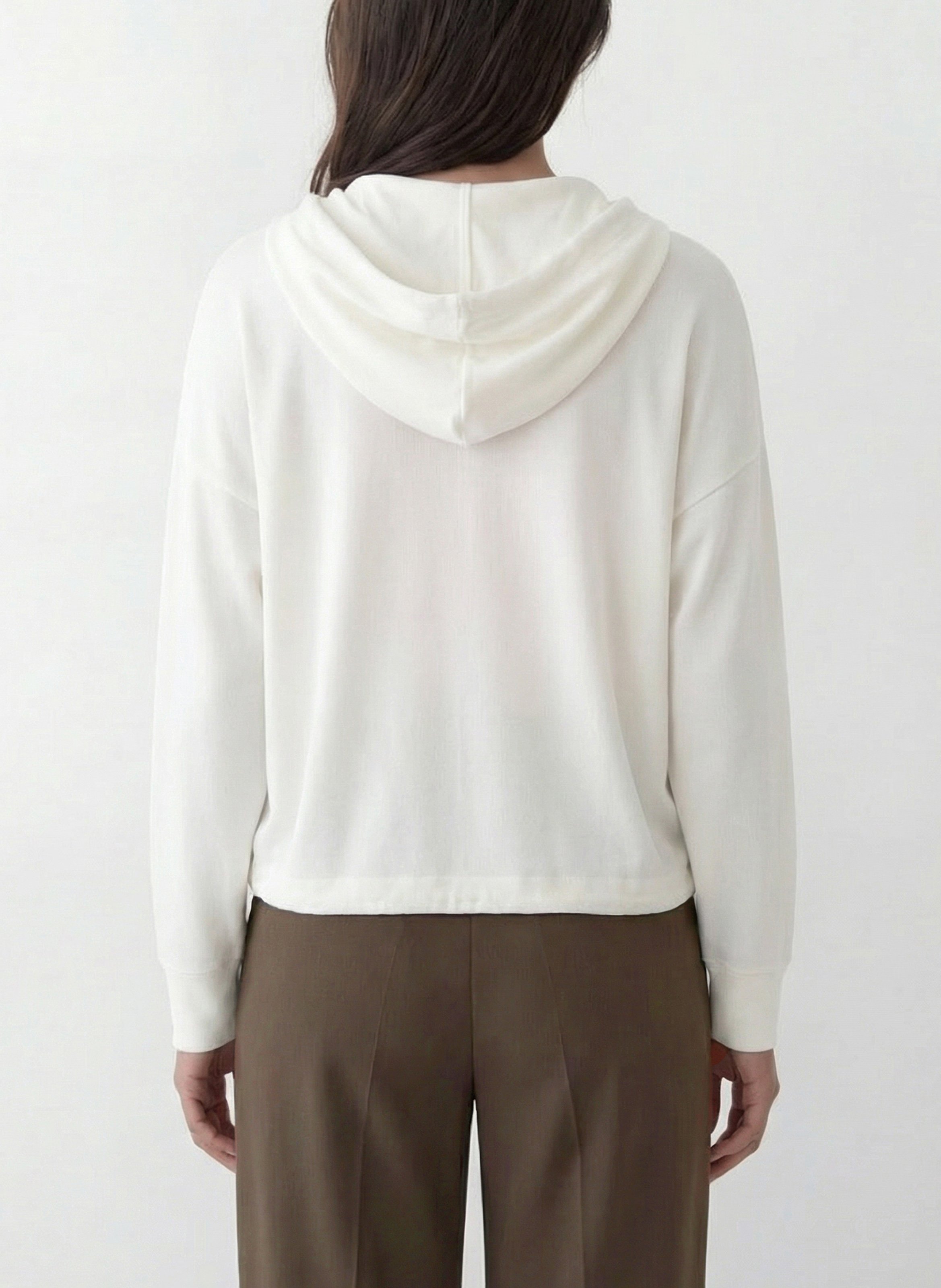 Strickjacke mit Rundhalsausschnitt KOOKAI Weiss