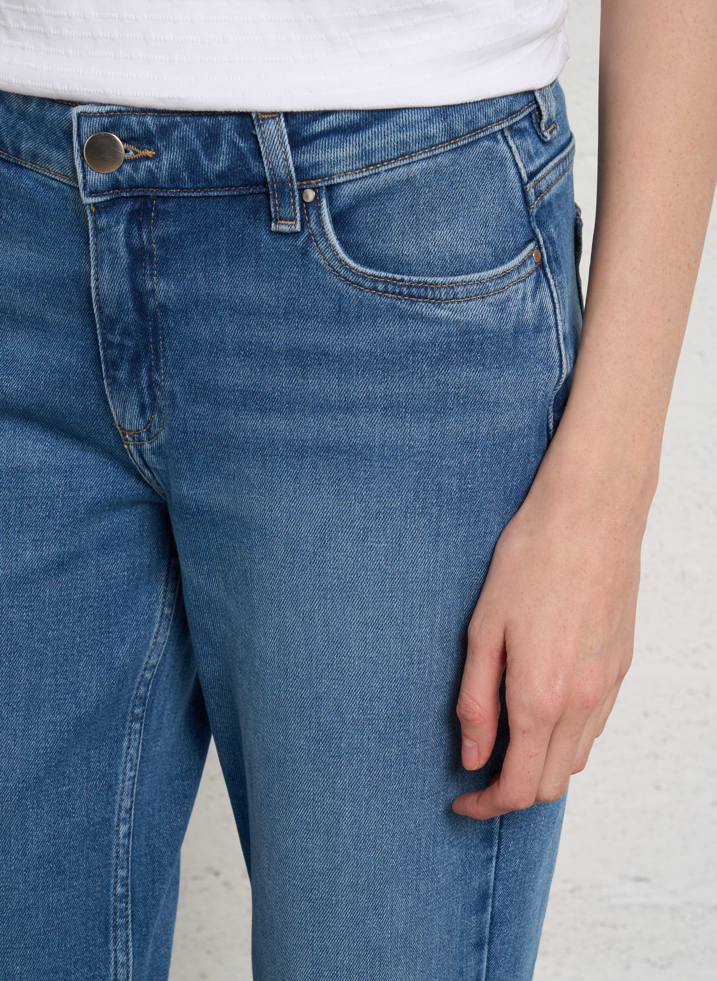 Rechte jeans - katoenblend MAISON 123 Blauw