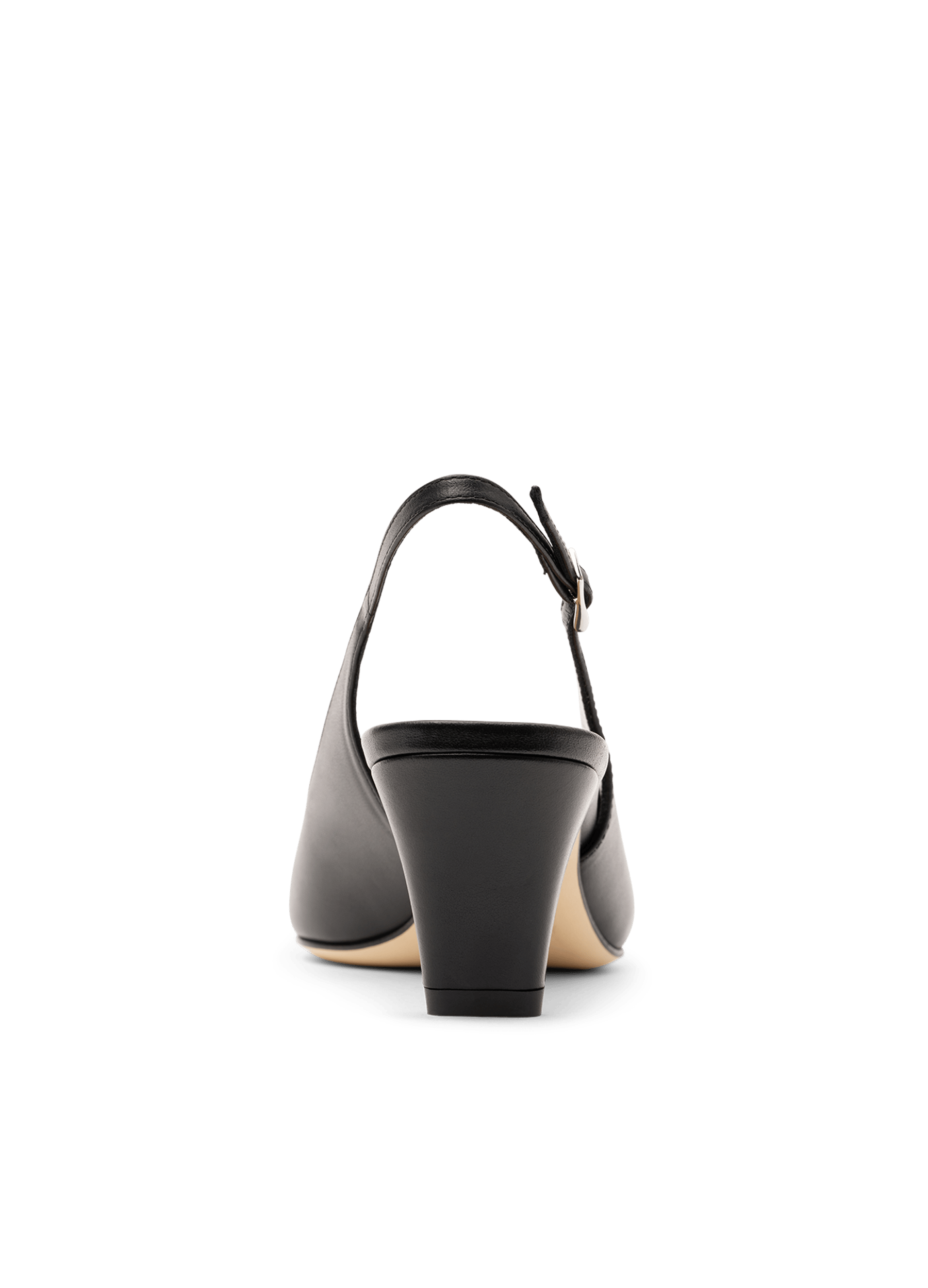 Slingback en cuir nappa noir PARALLELE PARIS Noir