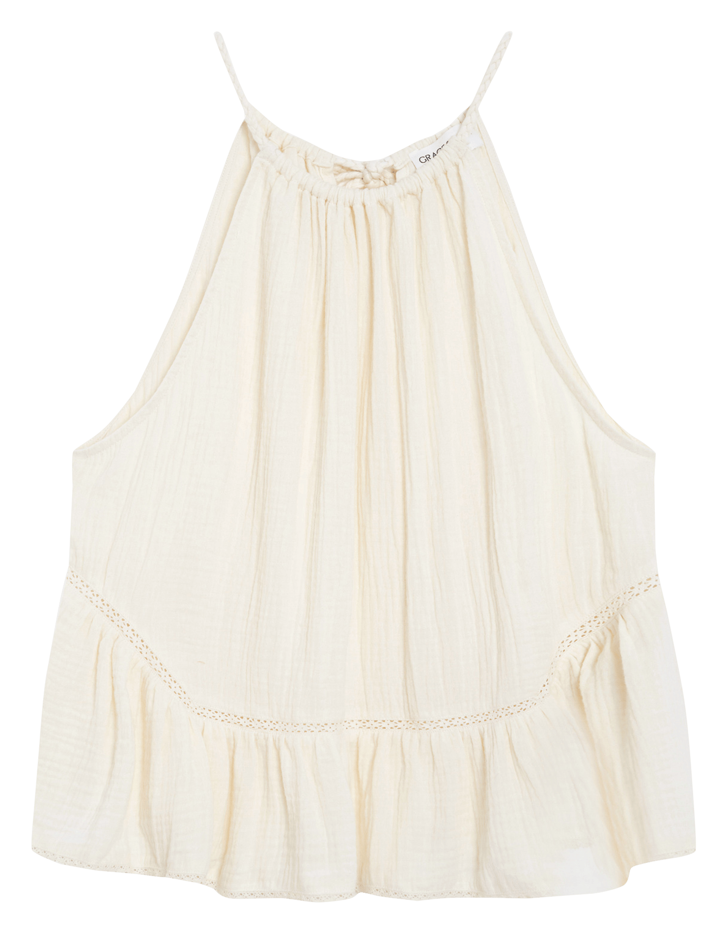 Aimee - Plumetis-Oberteil GRACE ET MILA Weiss