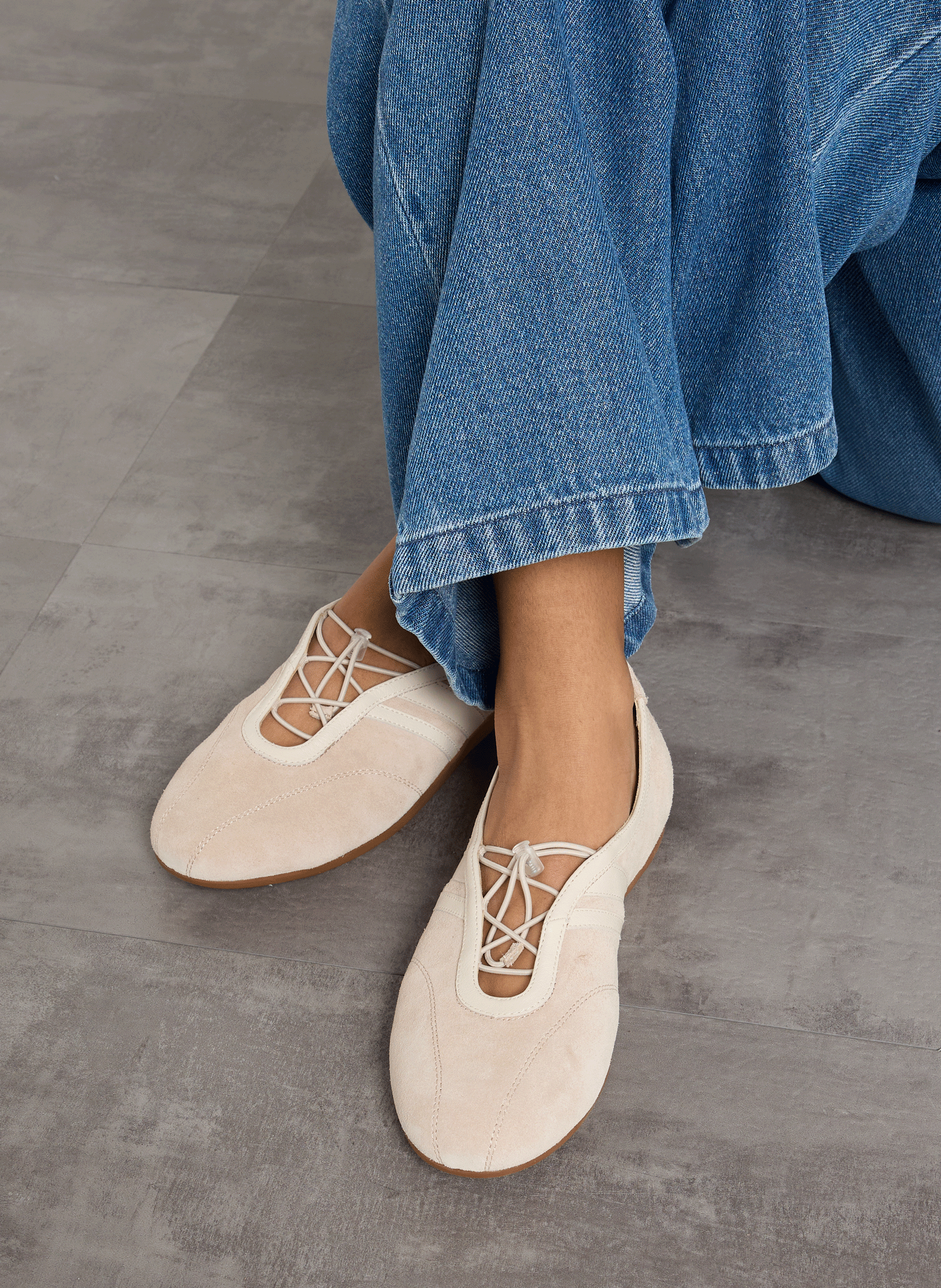 Ballerines en cuir VAGABOND Blanc