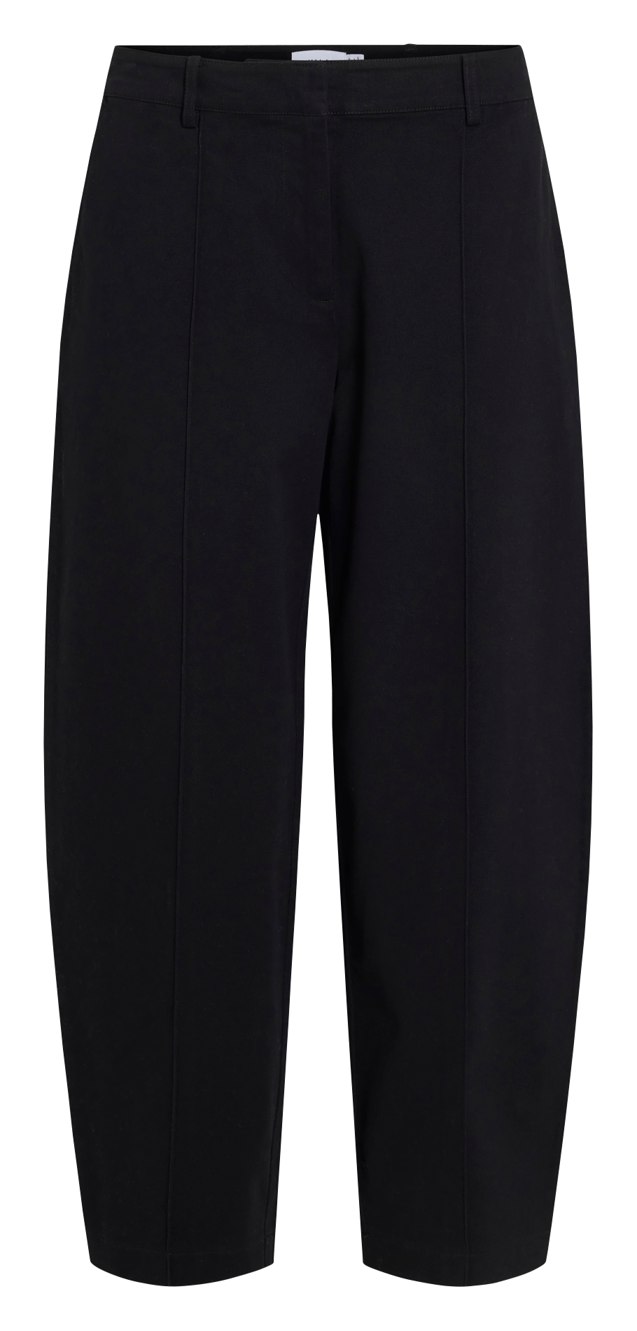 Wide-leg cotton-blend pants VILA Black