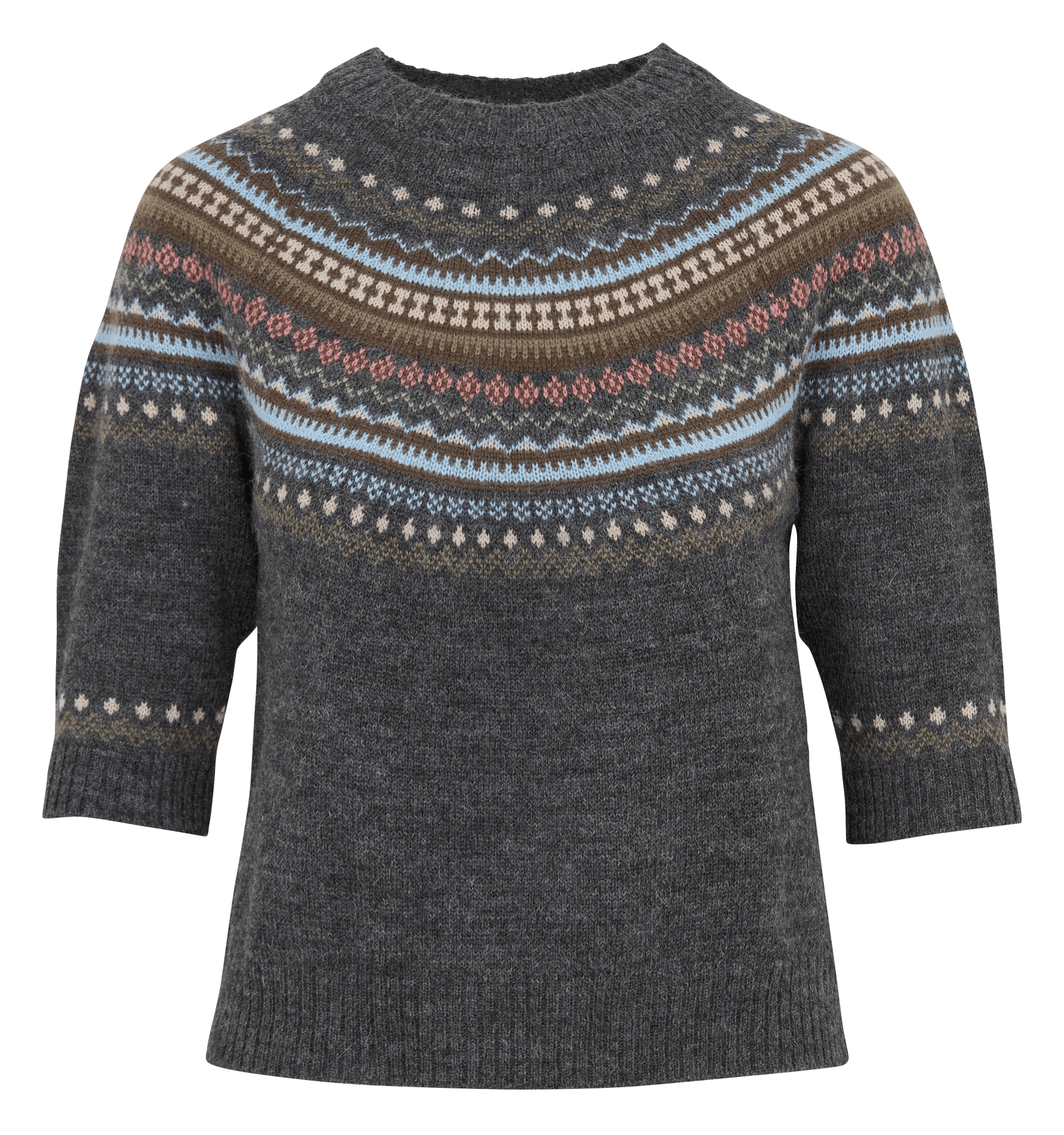 Rundhalspullover aus Wollmix MAX MARA WEEK END Silber