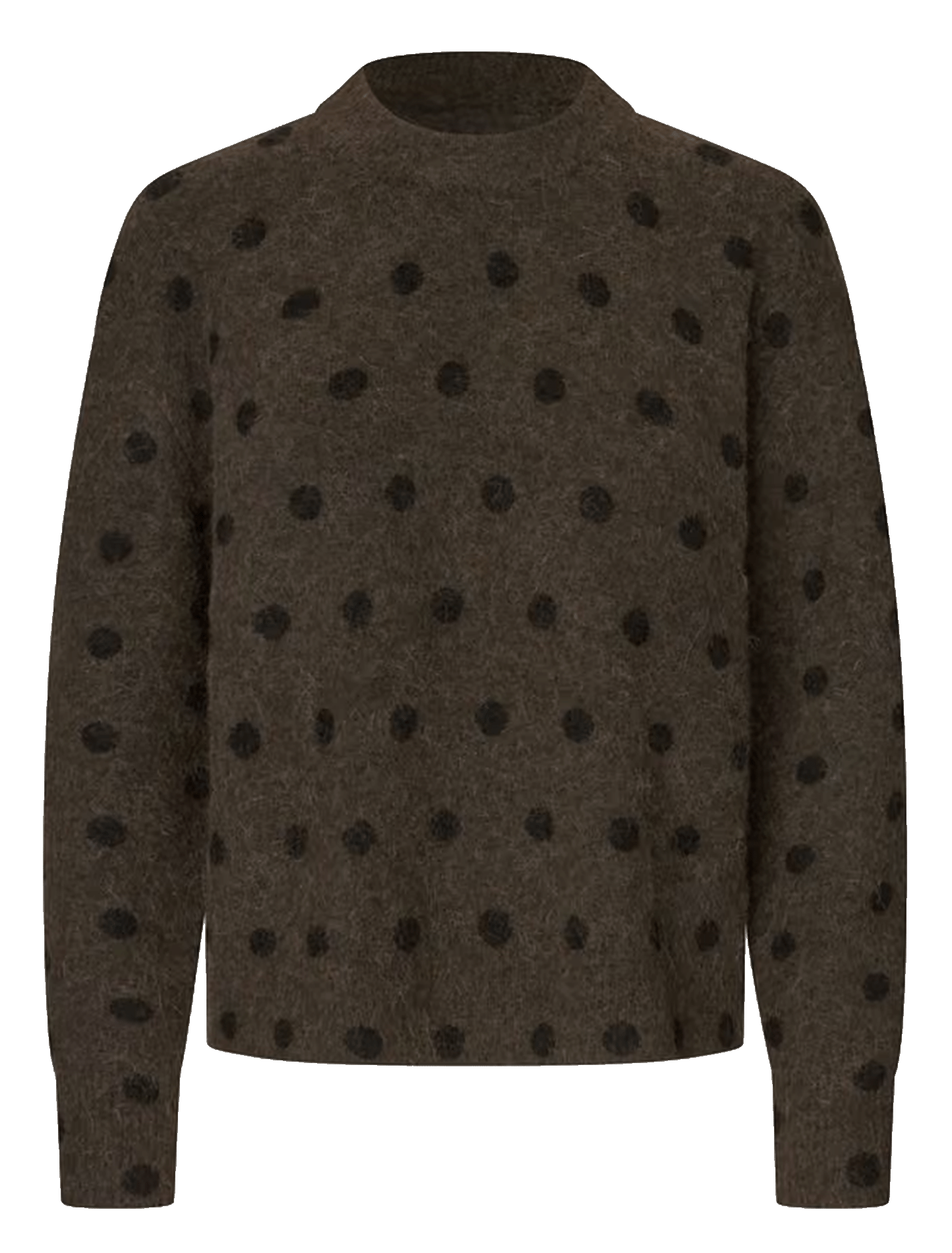 Round-neck wool-blend sweater | Grey SAMSOE SAMSOE Women