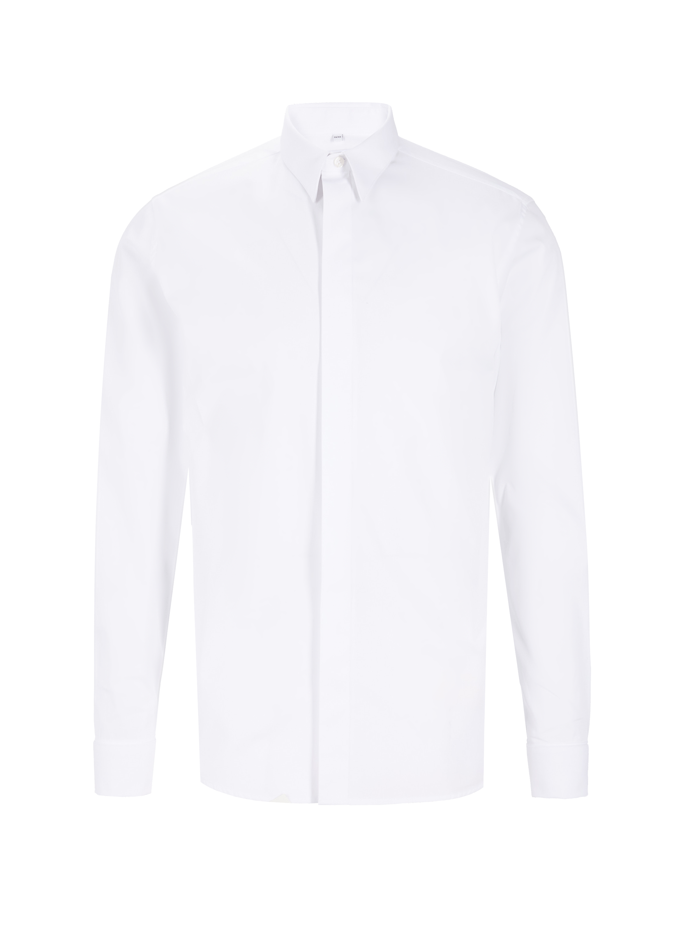 Slim-fit shirt in cotton poplin krave-cf AU PRINTEMPS PARIS White