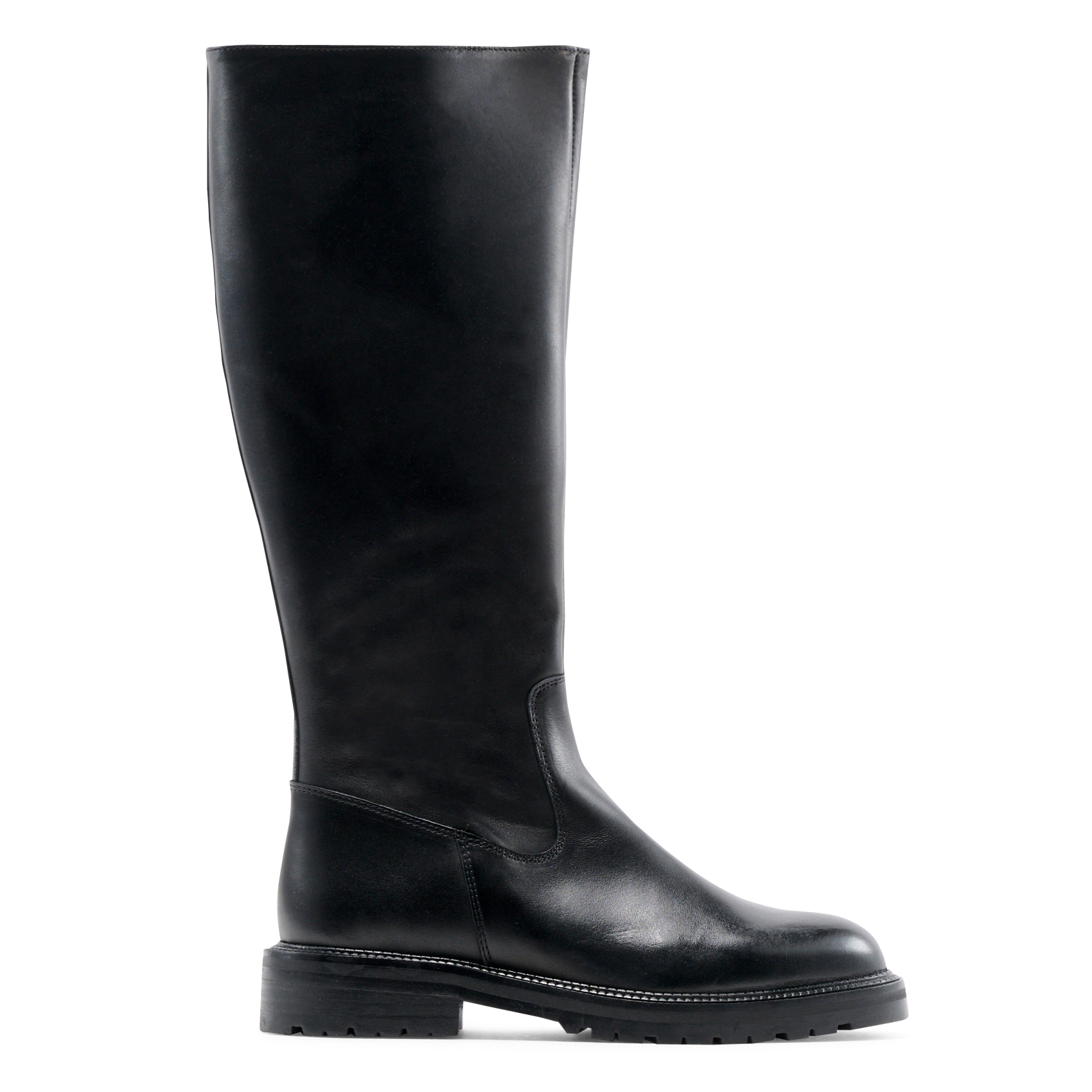 Bottes à bout rond en cuir MELLOW YELLOW Noir