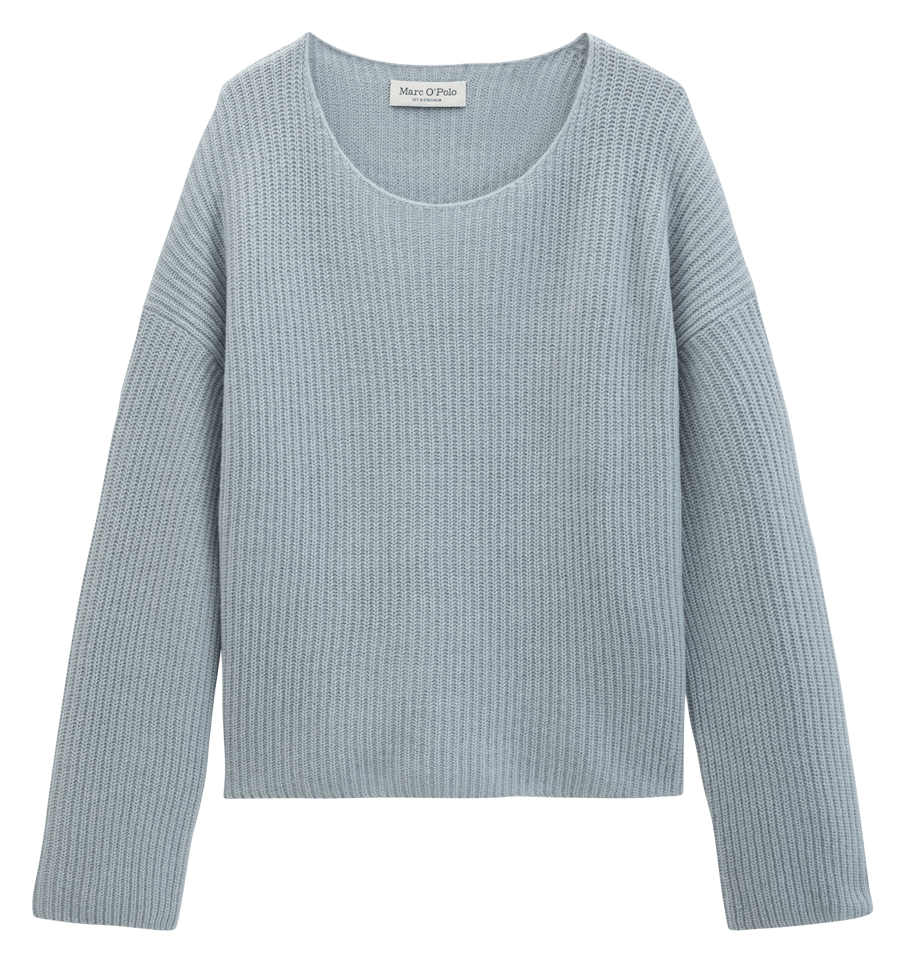 Straight wool-blend sweater  Glacial blue