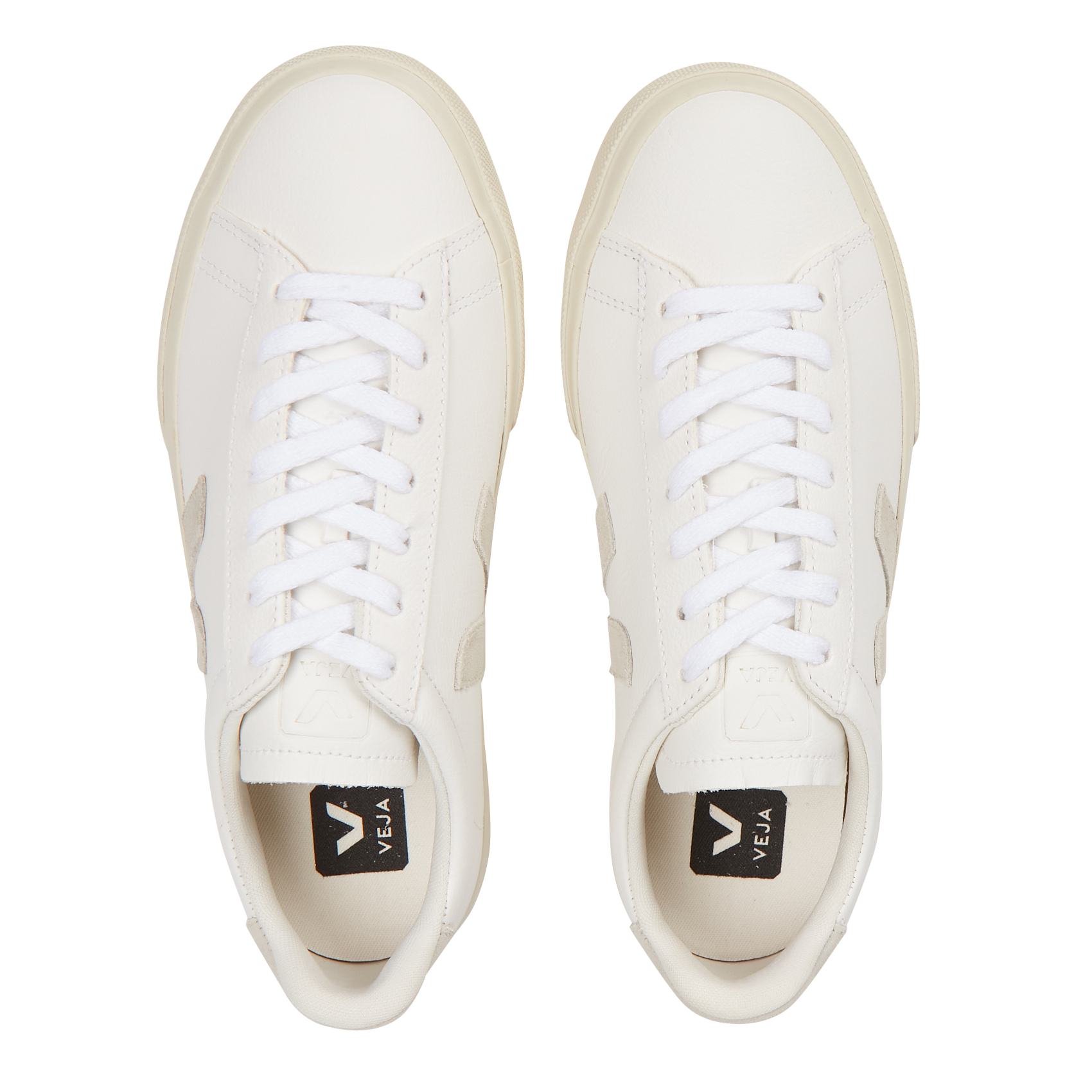 Baskets basses en cuir VEJA Blanc