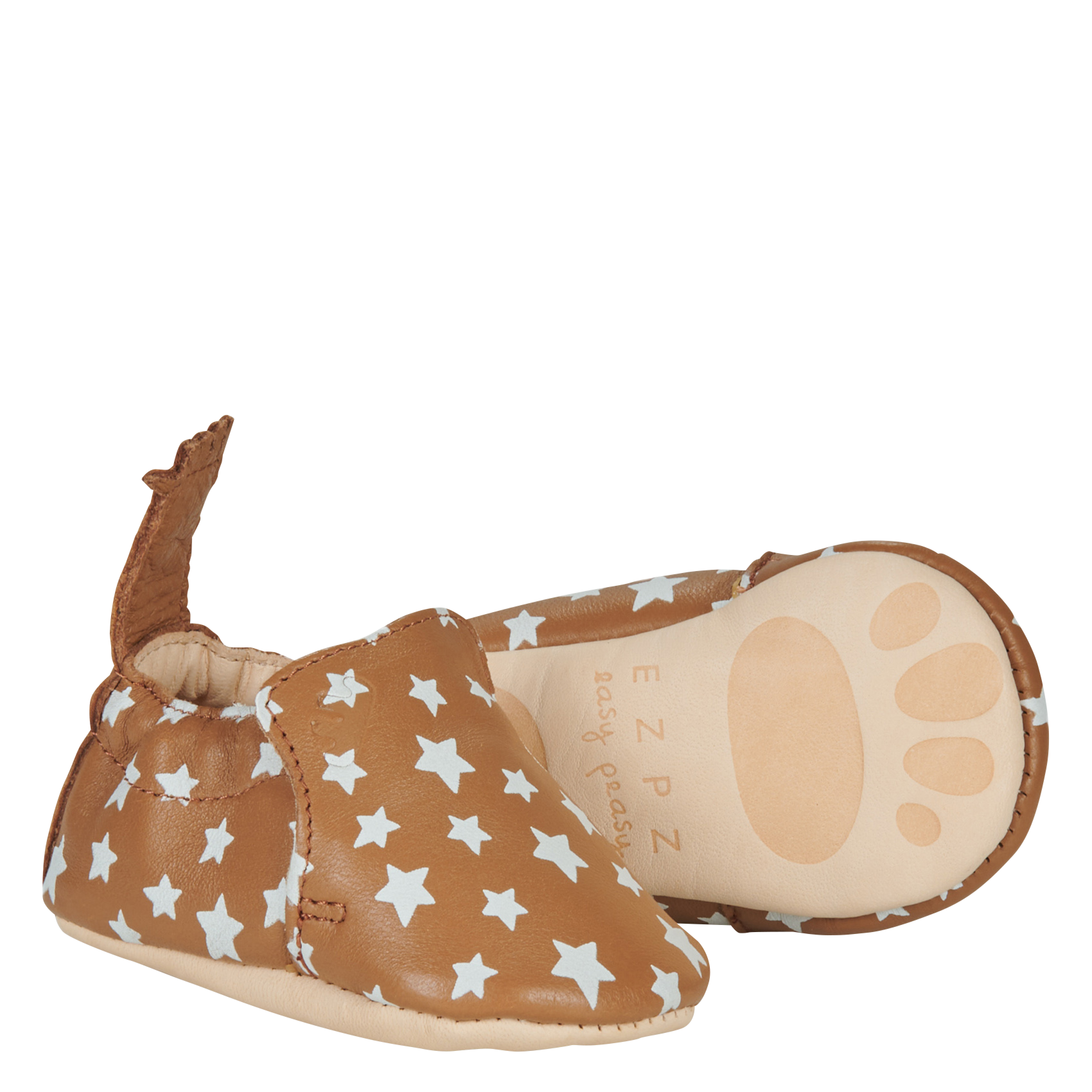 Chaussons en cuir EASY PEASY Marron