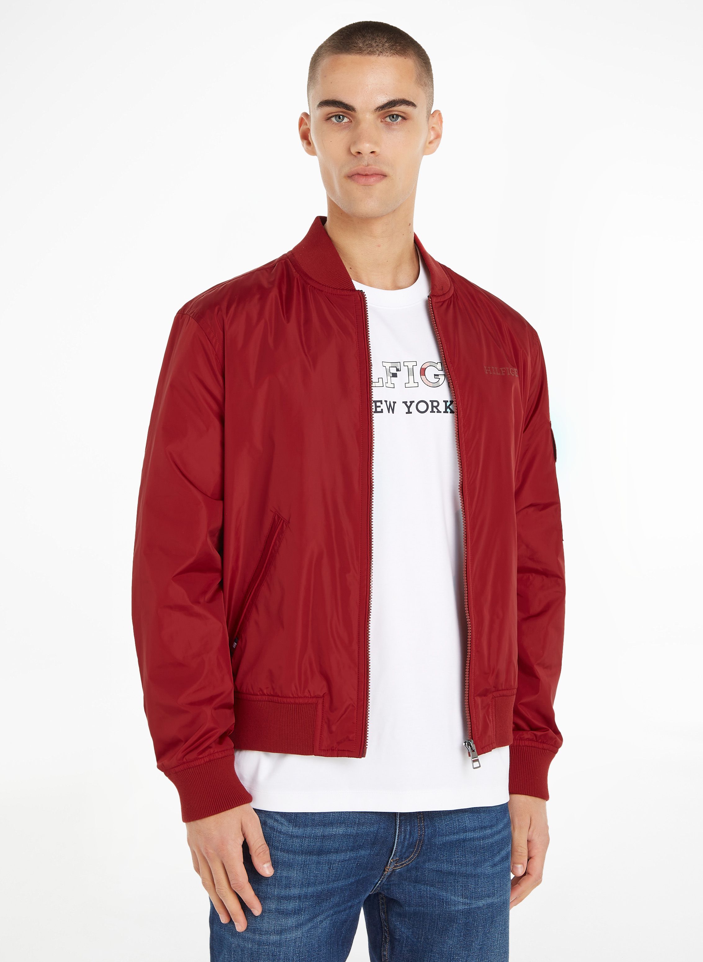 Chaqueta roja tommy hilfiger hombre hot sale