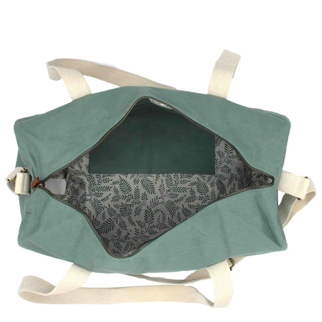 Cotton weekend bag HINDBAG Green