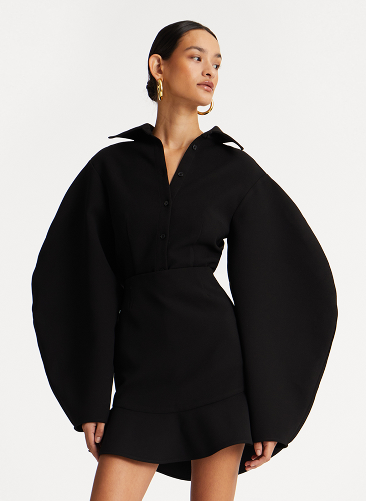 Chemise col classique ROTATE Black