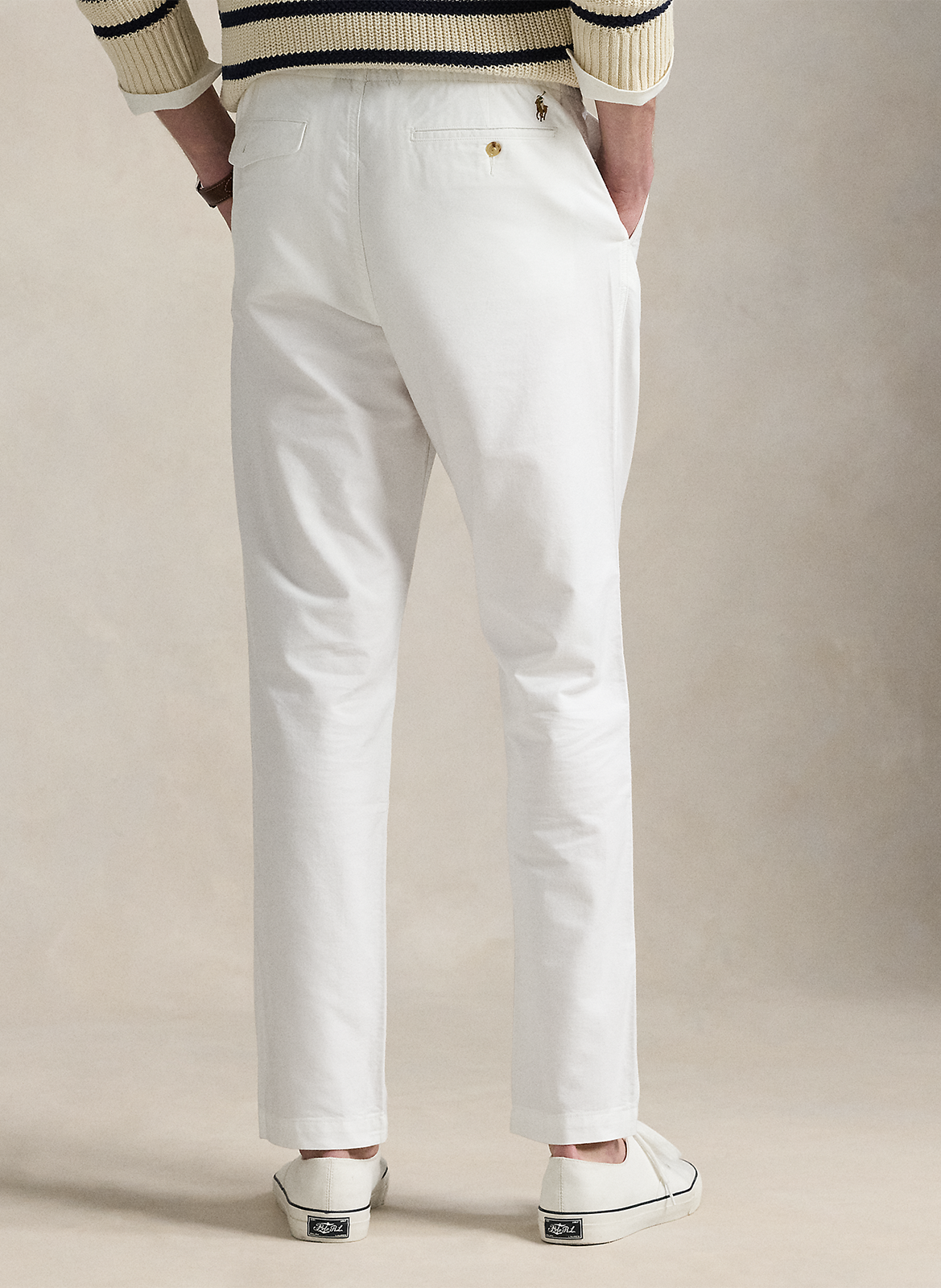 Pantalon droit en coton  POLO RALPH LAUREN Blanc