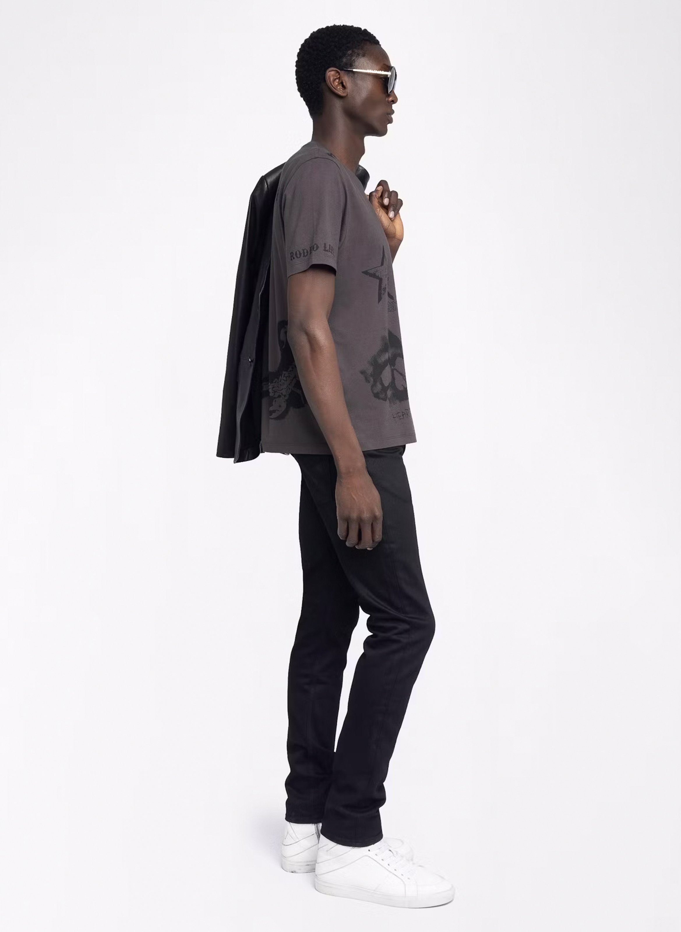 Tee-shirt col rond en coton ZADIG&amp;VOLTAIRE Marron