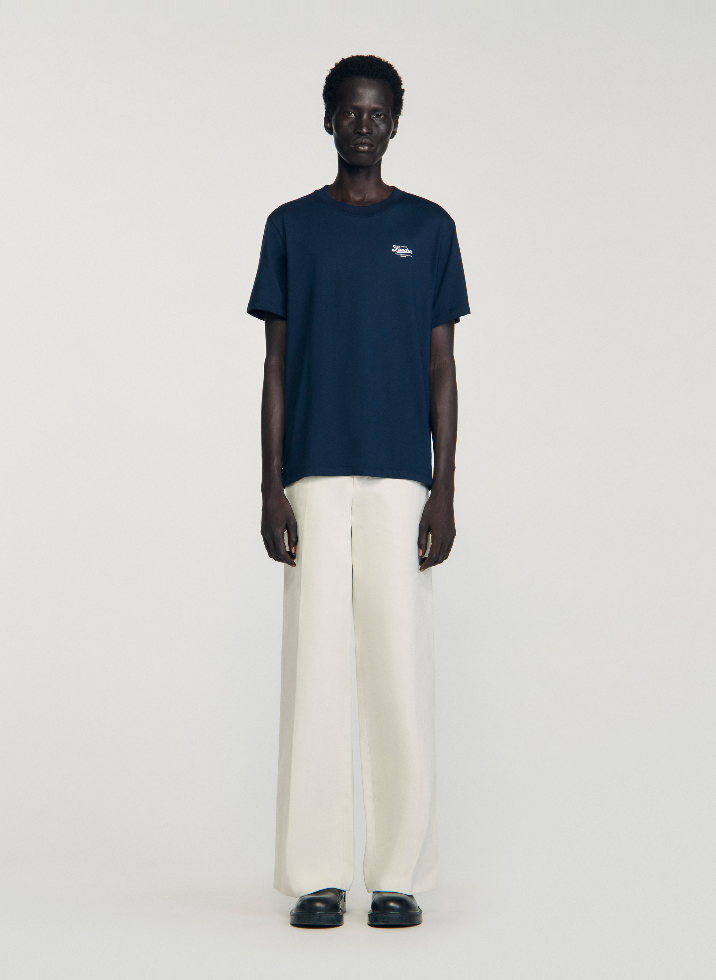 Camiliday round-neck sleeveless cotton top SANDRO Blue