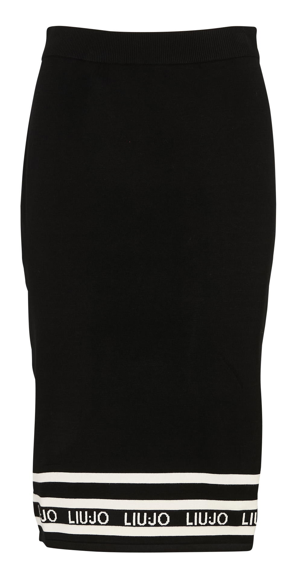 Halflange, gebreide rok LIU JO Zwart