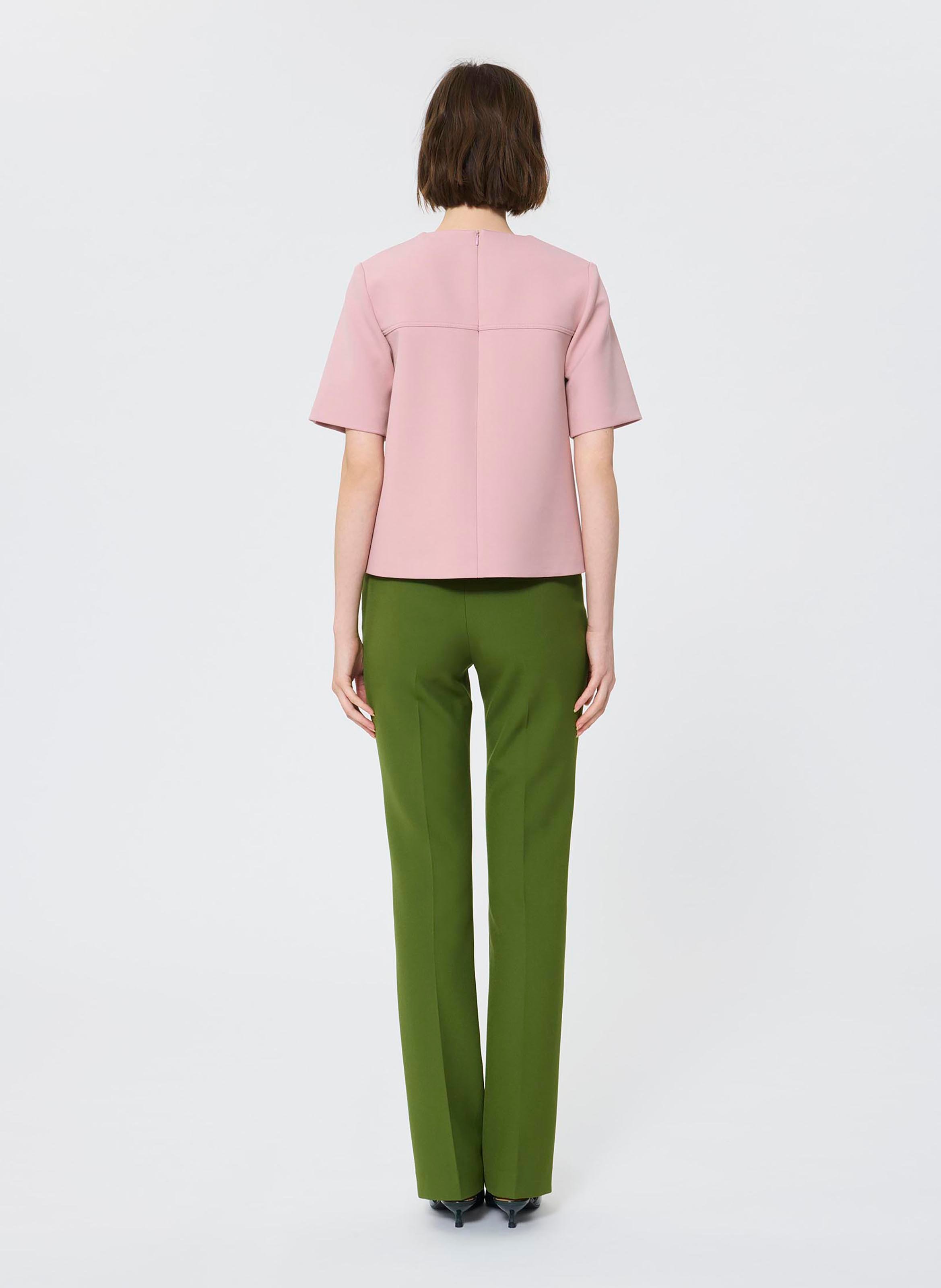 Top droit uni à nœud TARA JARMON Beige