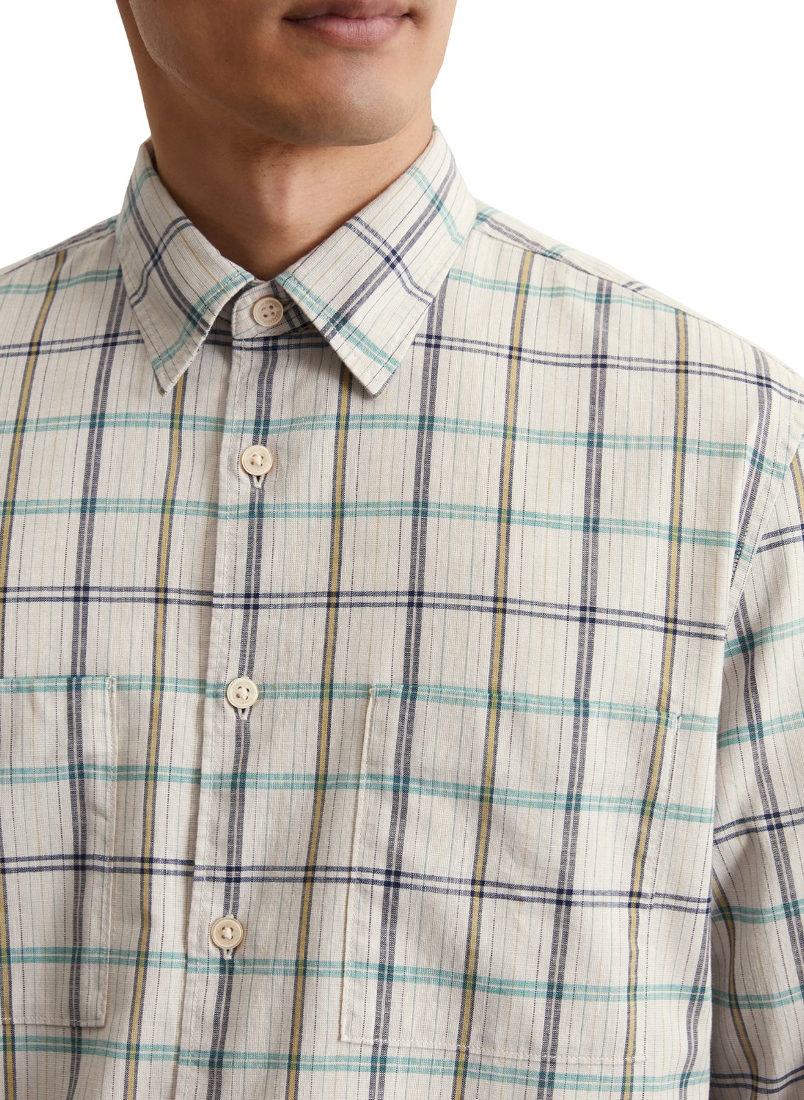 Chemise col classique en coton MARC O'POLO Multicolore