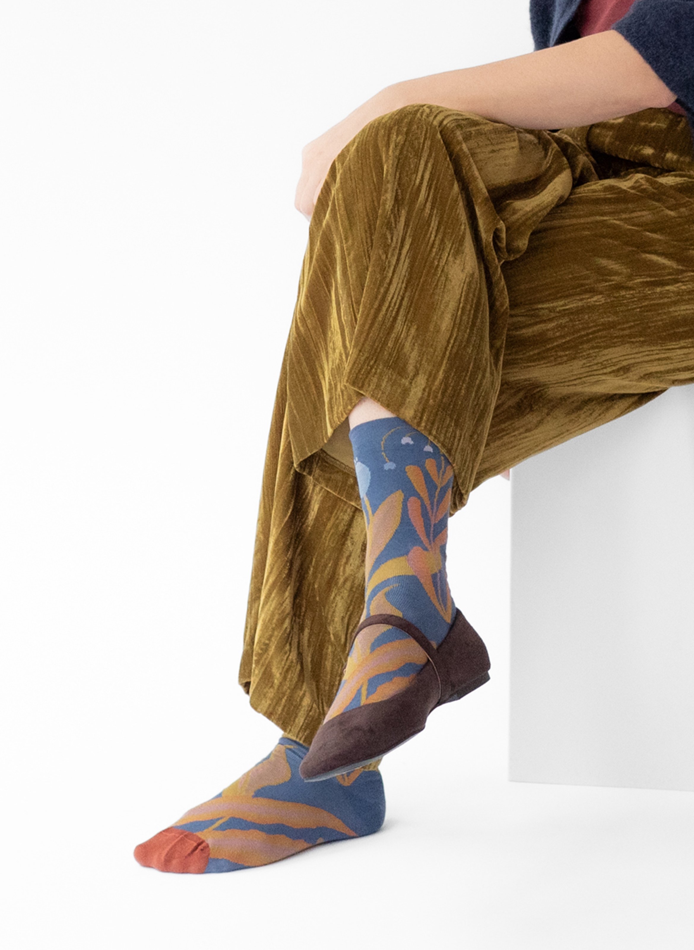 Chaussettes en coton mélangé imprimé BONNE MAISON Multicolore