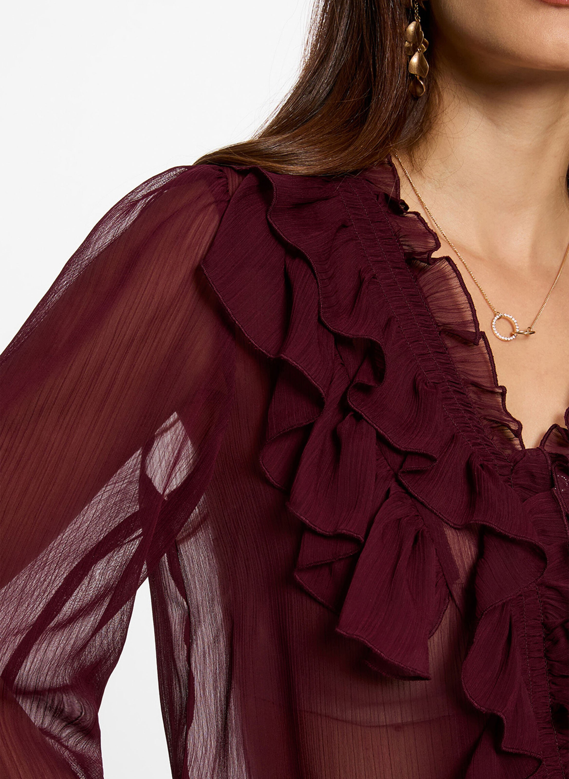 V-neck shirt MORGAN Purple